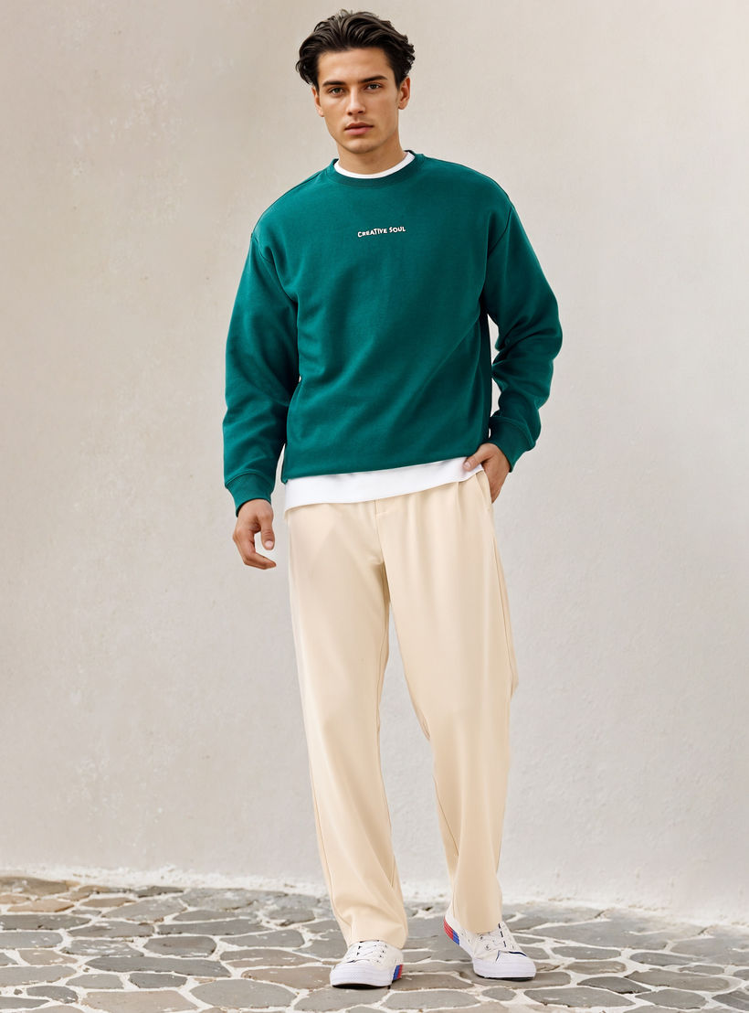 Printed Crew Neck Sweatshirt-men-winterwear-hoodiesandsweatshirts-image-2