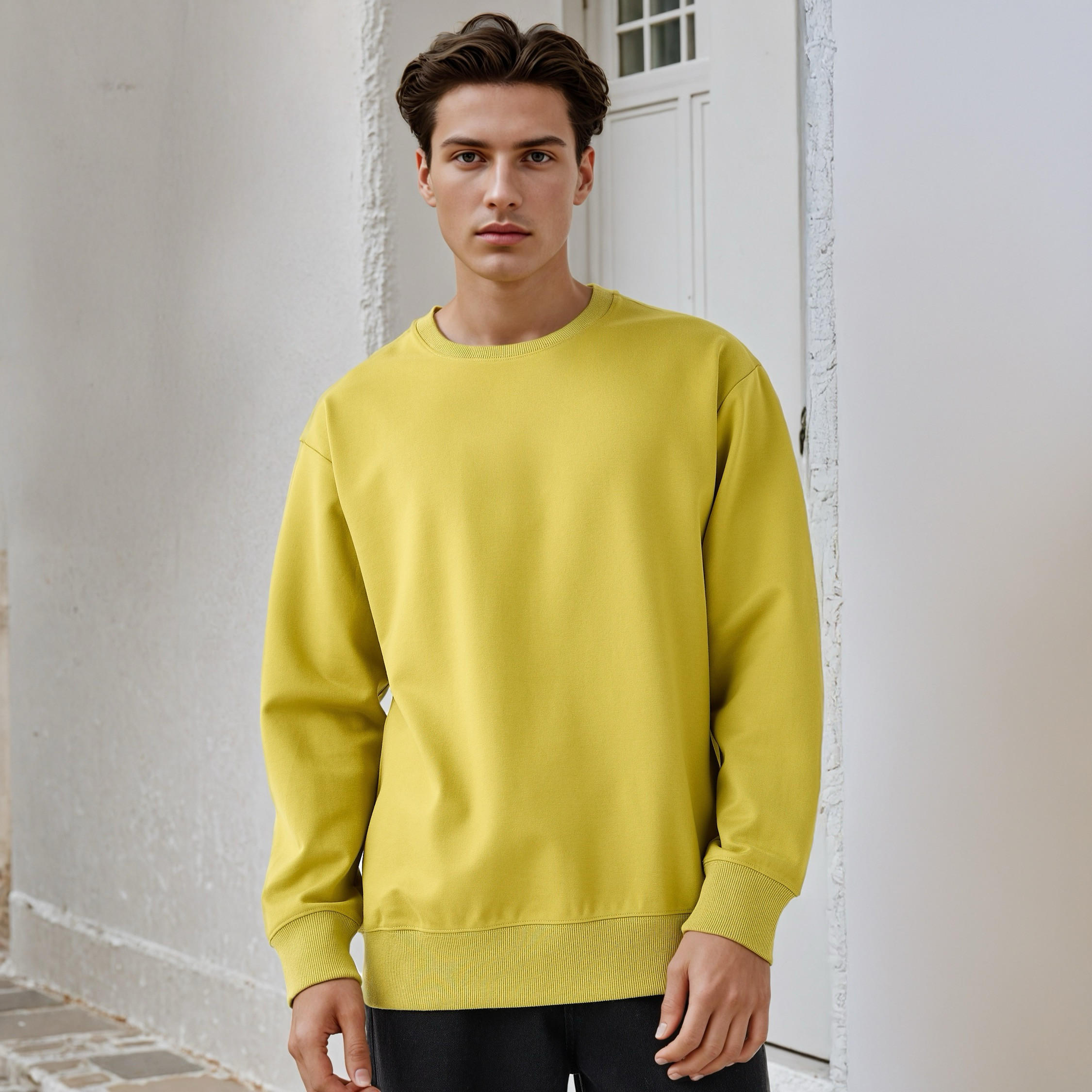 Relaxed Fit Sweatshirt-men-winterwear-hoodiesandsweatshirts-image-1