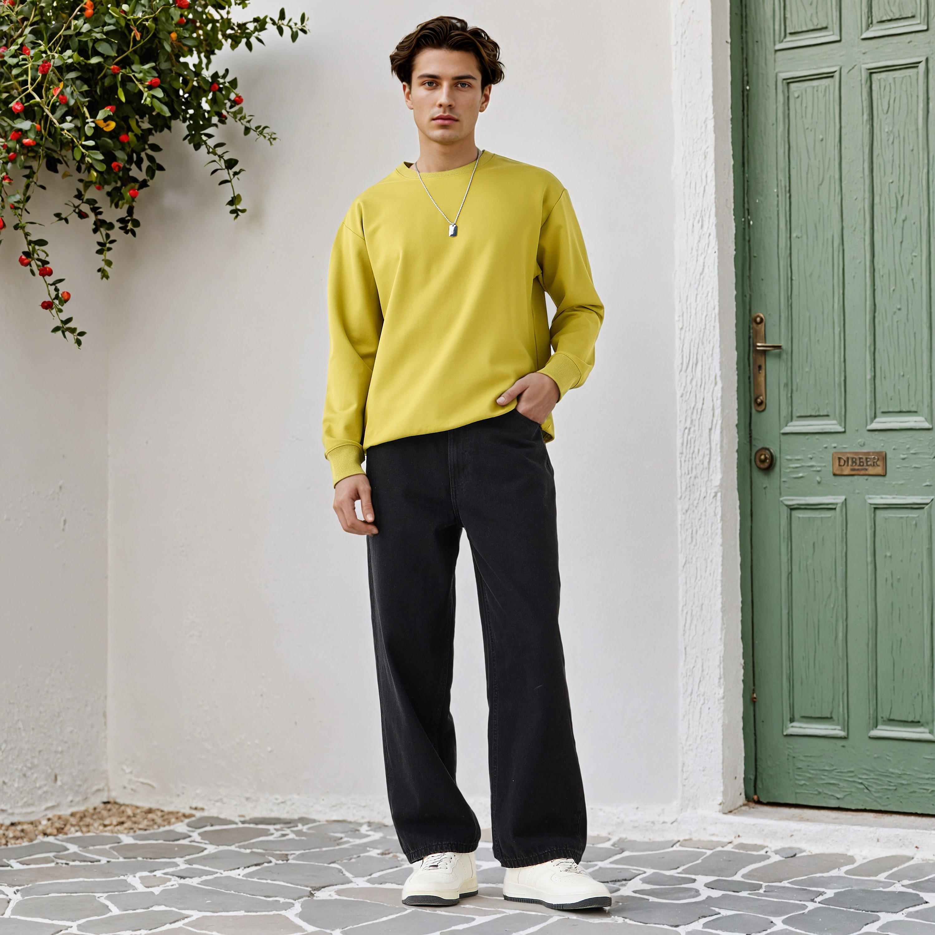 Relaxed Fit Sweatshirt-men-winterwear-hoodiesandsweatshirts-image-2