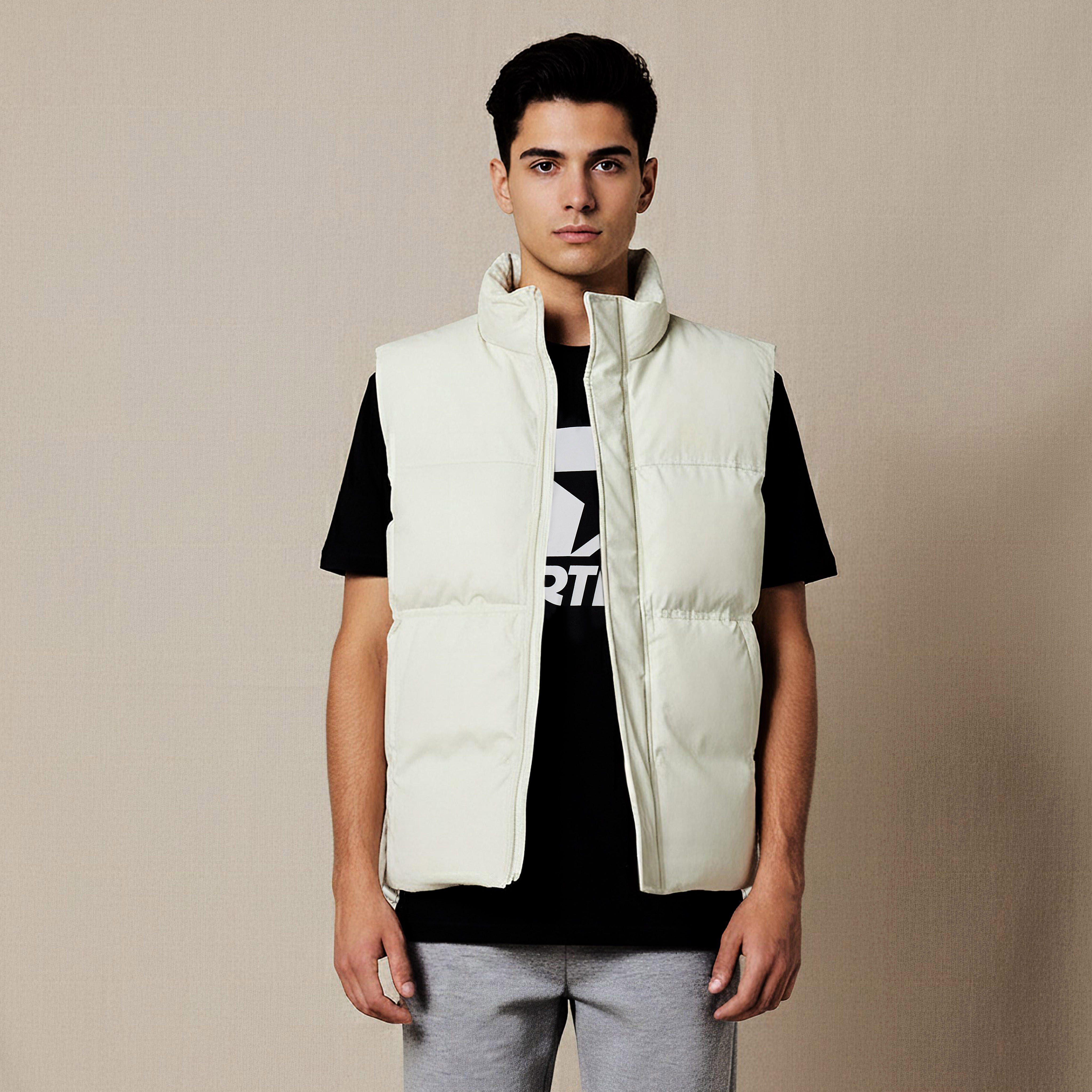 جاكيت نفخ مبطن بقصة مريحة بدون أكمام للرجال-men-clothing-jacketsandblazers-jackets-image-1