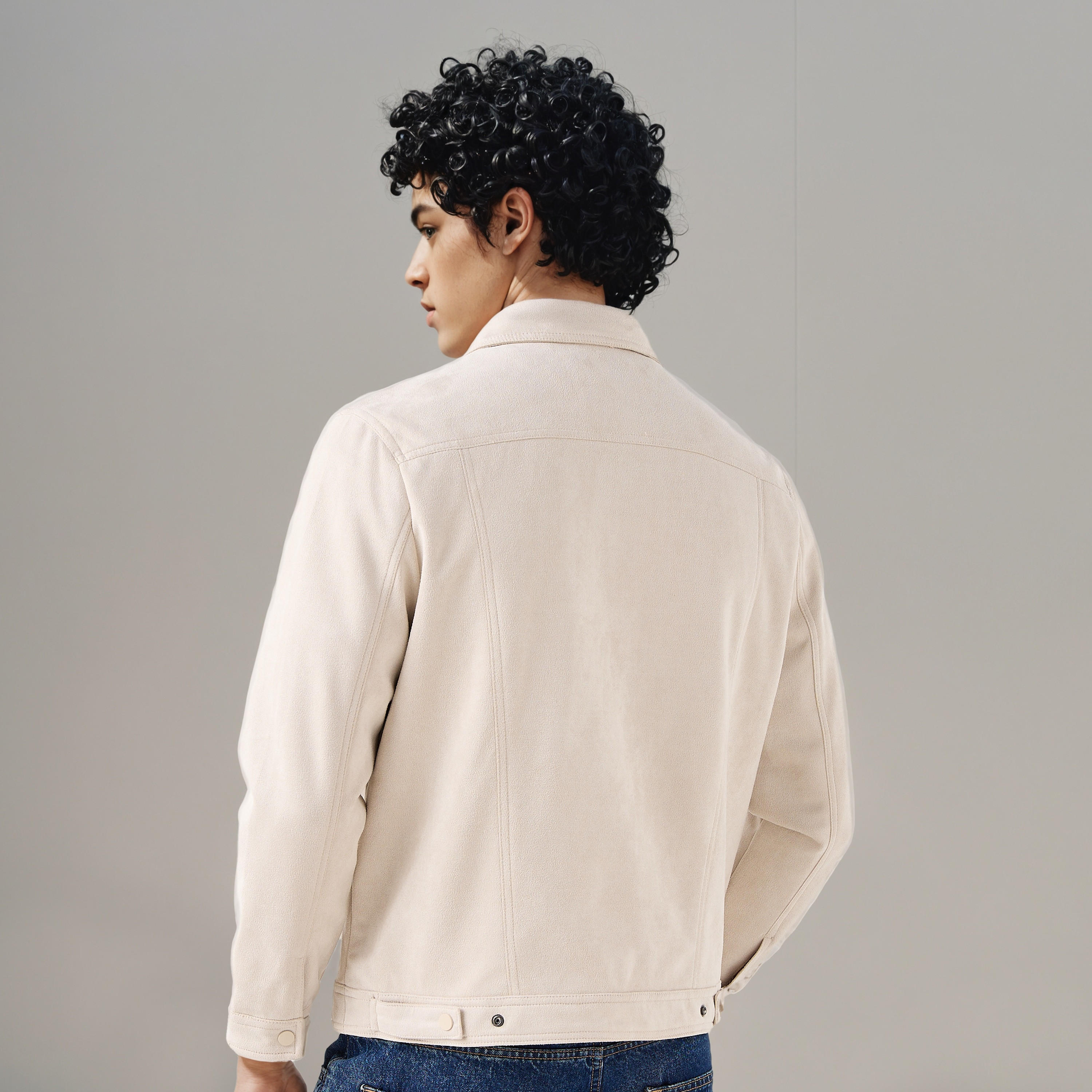جاكيت تراكر جلد سويدي بقصة عادية للرجال-men-clothing-jacketsandblazers-jackets-image-3