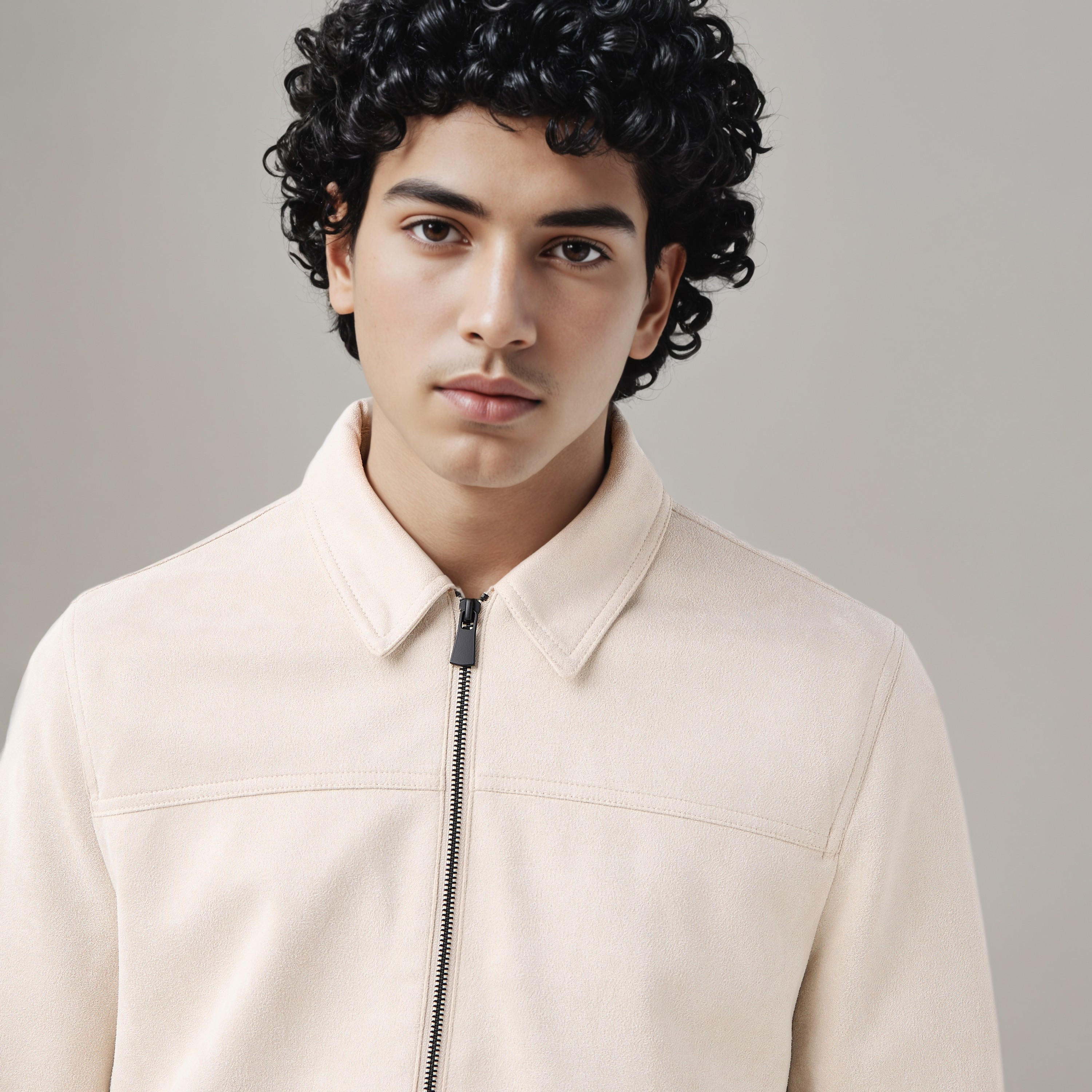جاكيت تراكر جلد سويدي بقصة عادية للرجال-men-clothing-jacketsandblazers-jackets-image-4