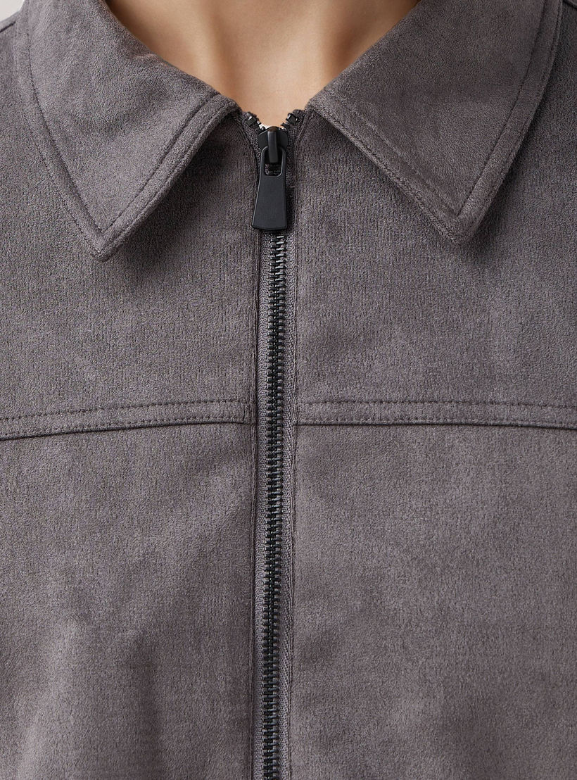 جاكيت تراكر جلد سويدي بقصة عادية للرجال-men-clothing-jacketsandblazers-jackets-image-5