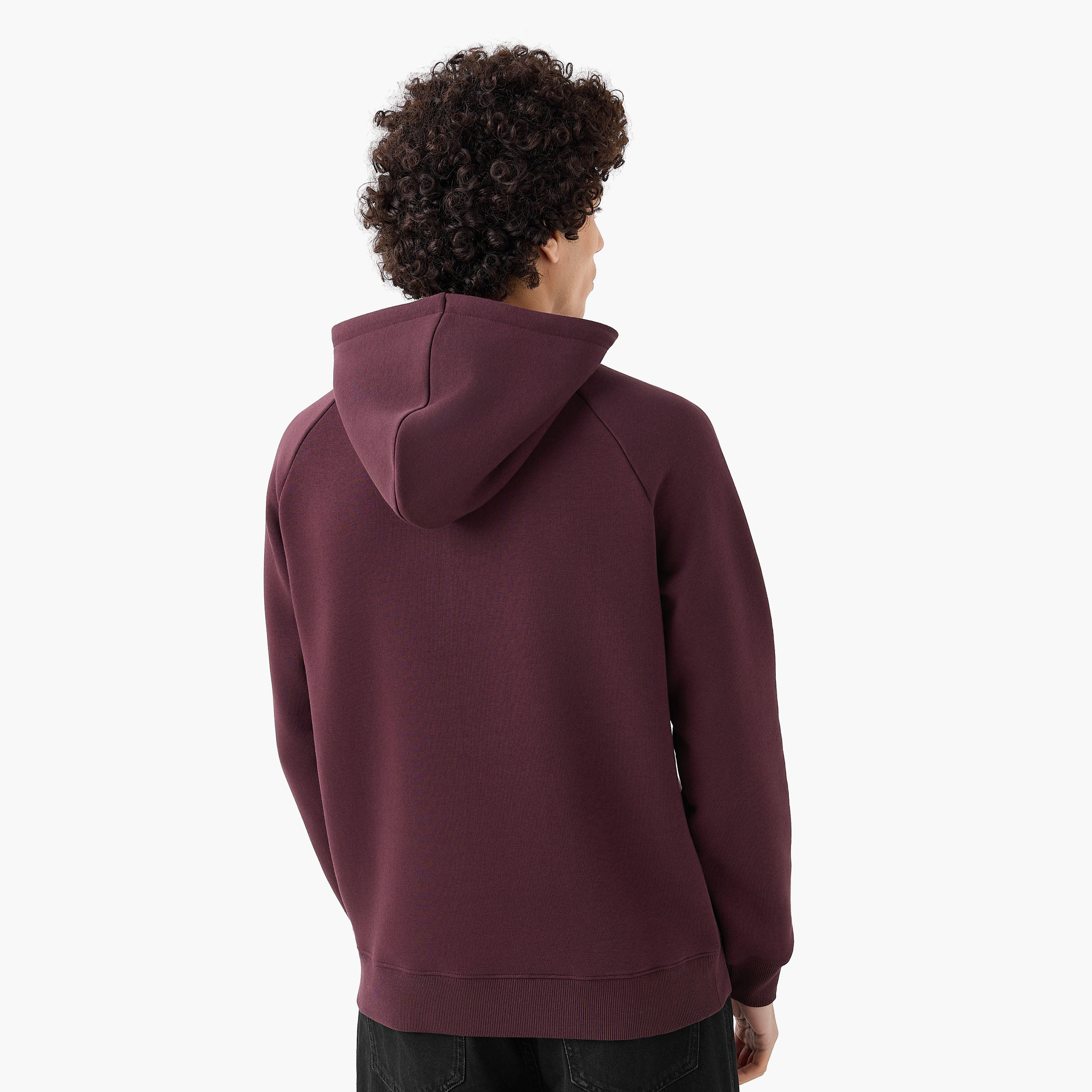Men Slogan Applique Funnel Neck Hoodie-men-winterwear-hoodiesandsweatshirts-image-3