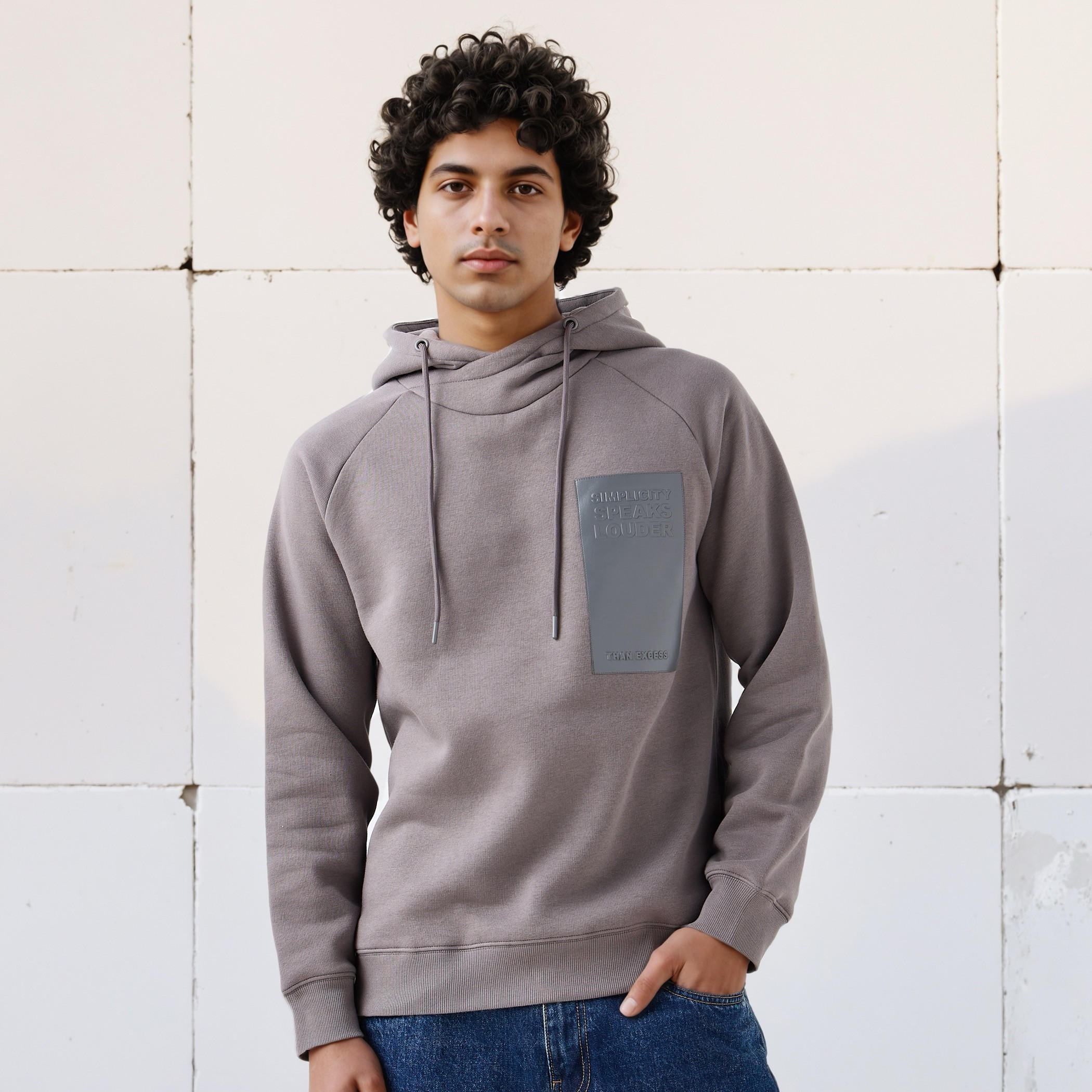 Men's Embossed Panel Hooded Sweatshirt-men-winterwear-hoodiesandsweatshirts-image-1