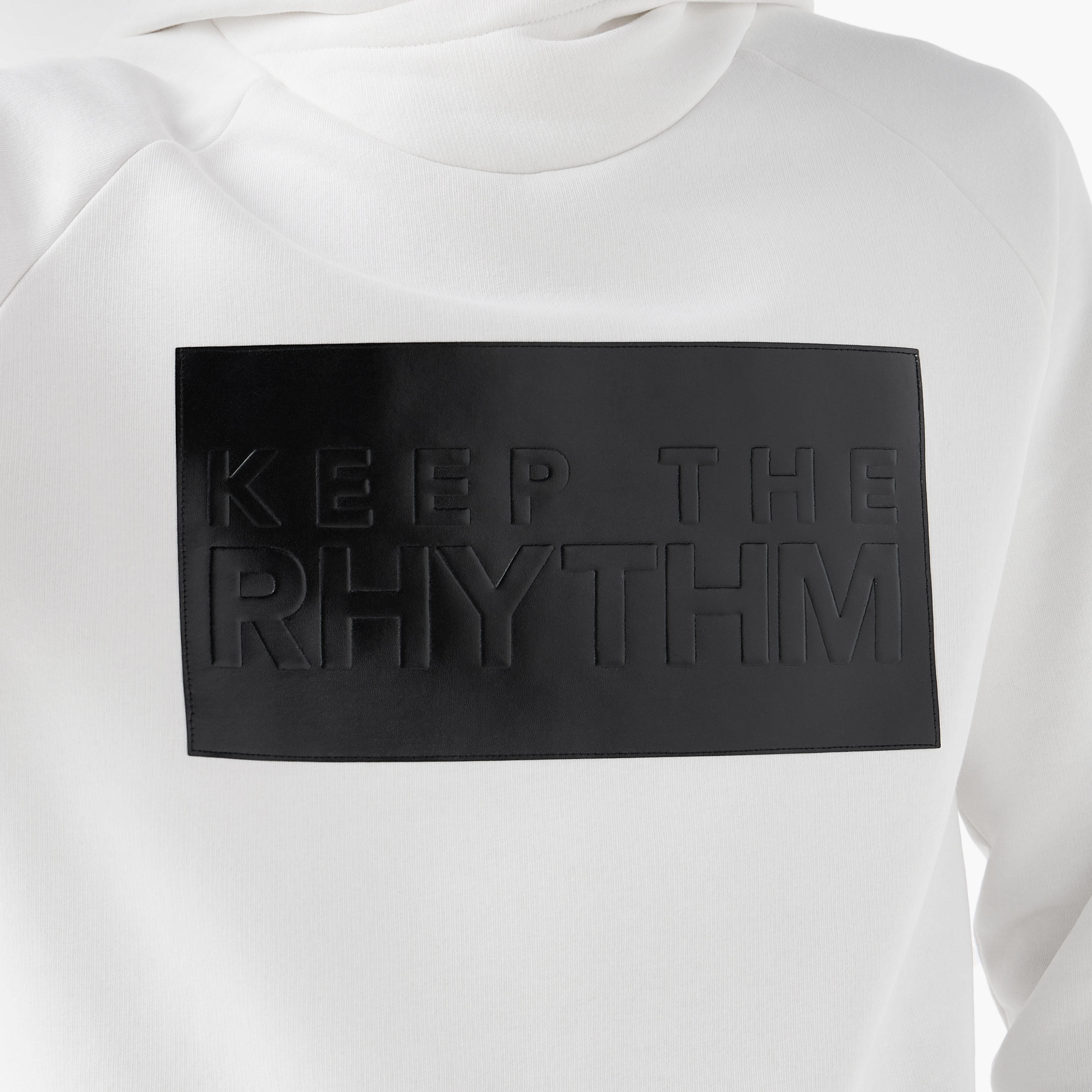 Men Slogan Applique Funnel Neck Hoodie-men-winterwear-hoodiesandsweatshirts-image-5