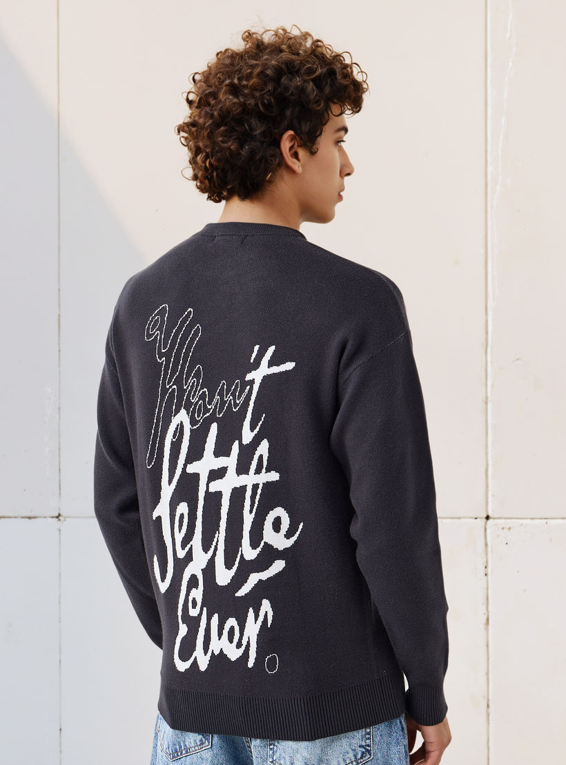 Men's Crew Neck Jacquard Sweater-men-clothing-sweatersandpullovers-image-1