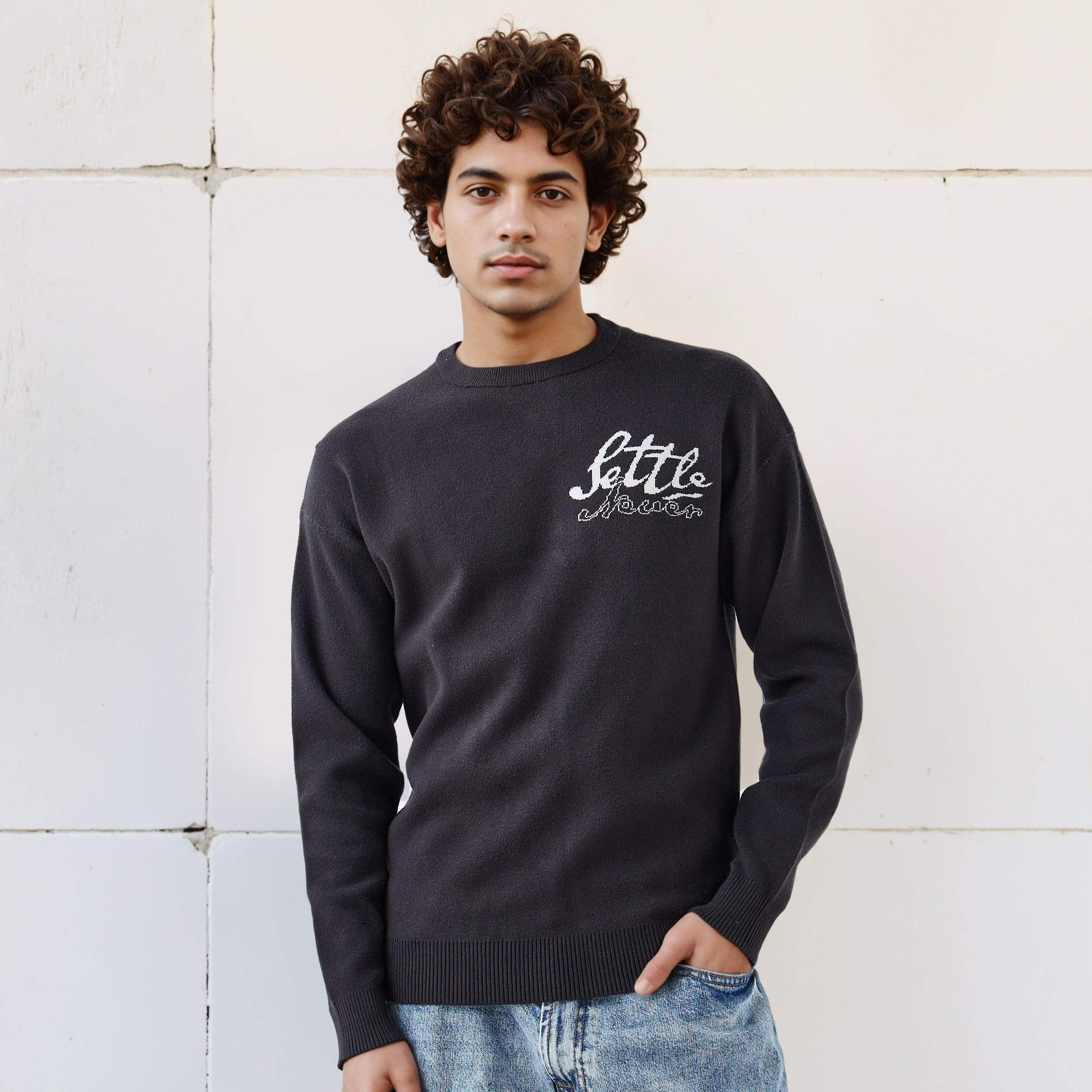 كنزة جاكار بياقة ضيقة للرجال-men-clothing-sweatersandpullovers-image-5