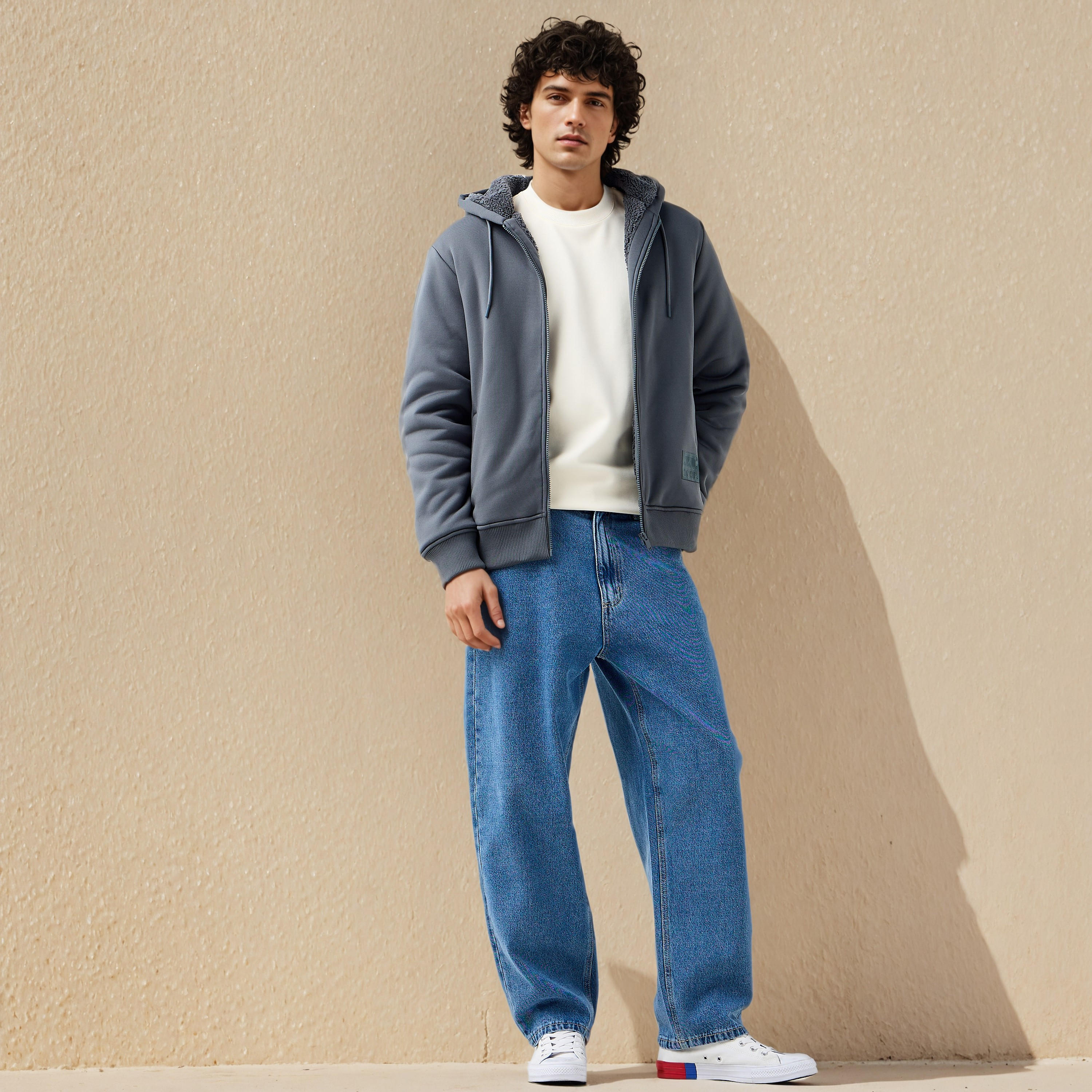جاكيت شيربا بقبعة وسحاب إغلاق للرجال-men-clothing-jacketsandblazers-jackets-image-4