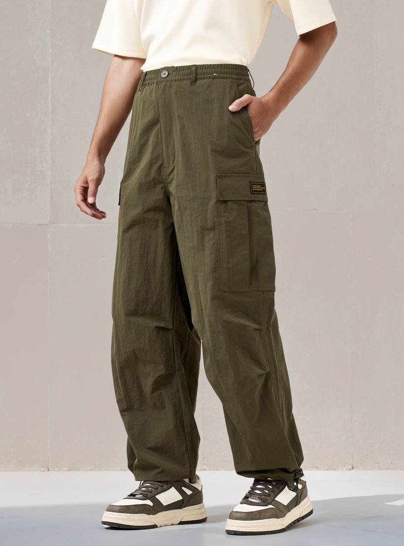Regular Fit Utility Flexi Waist Pants-men-clothing-bottoms-joggers-image-1