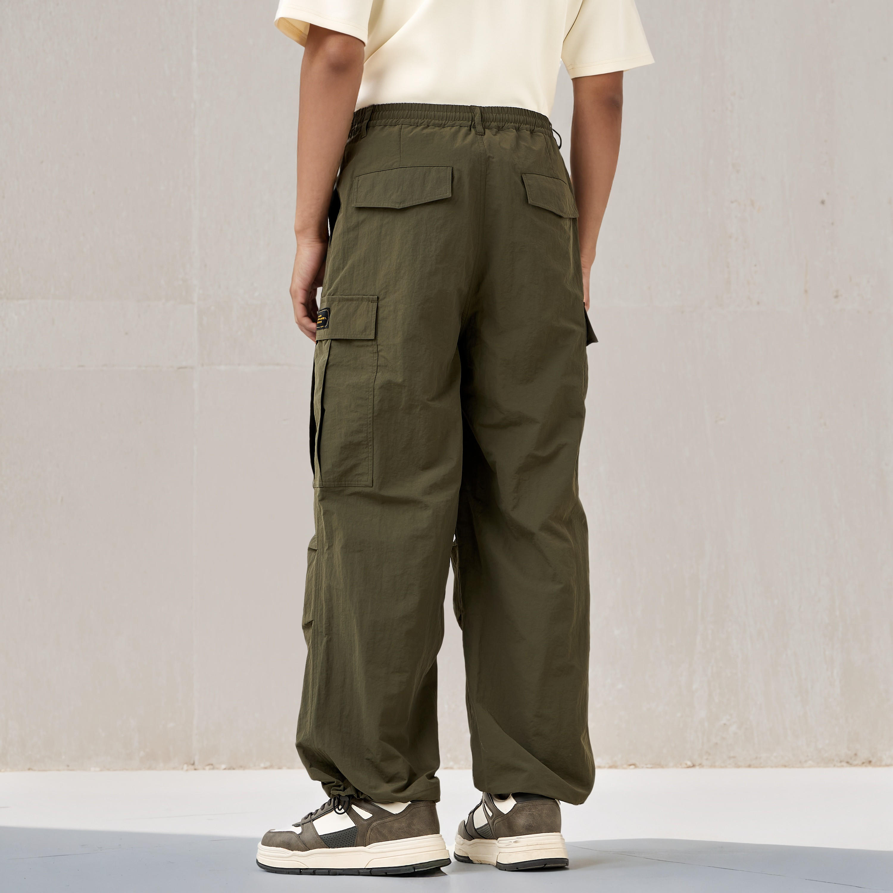 Regular Fit Utility Flexi Waist Pants-men-clothing-bottoms-joggers-image-3