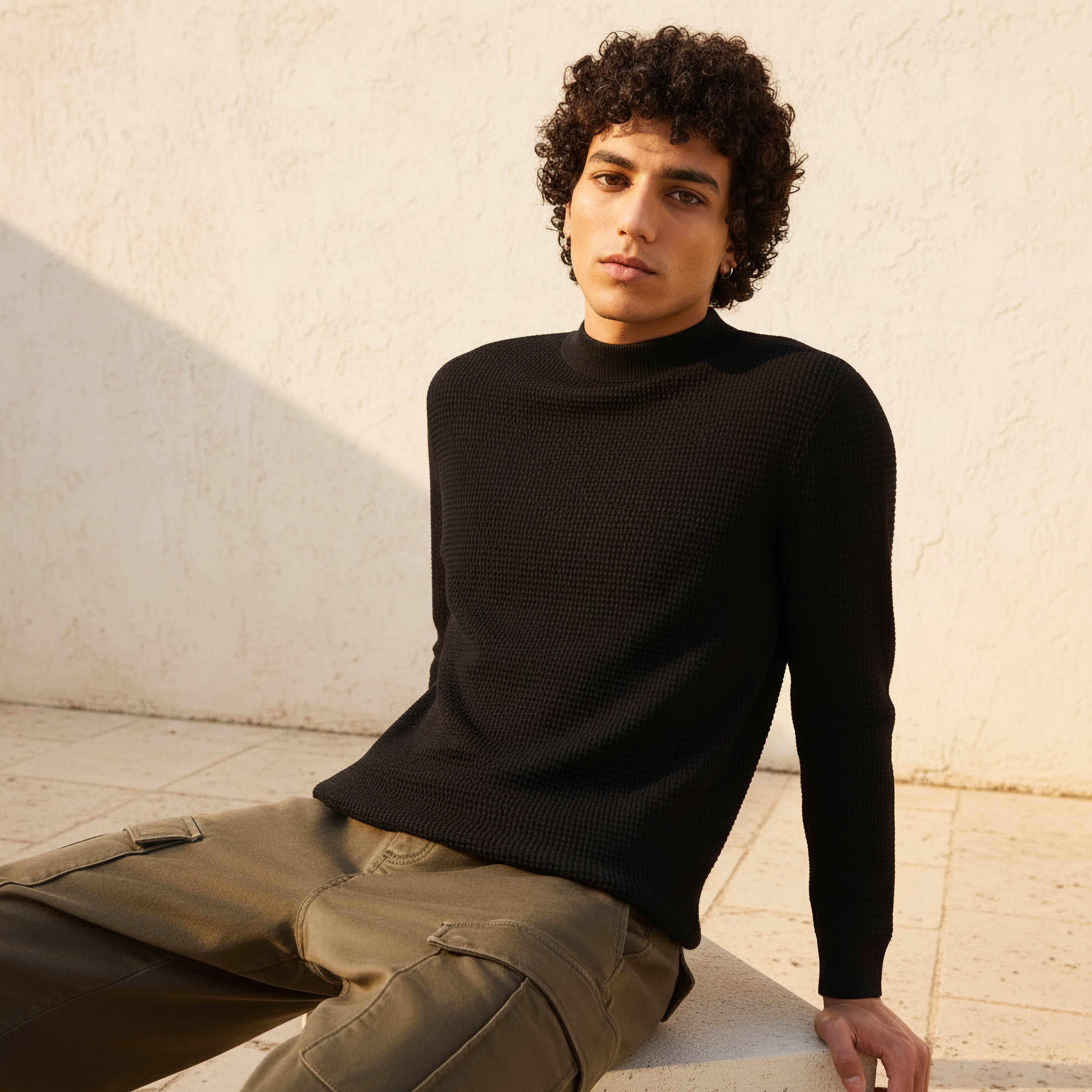كنزة بارزة الملمس بياقة عالية للرجال-men-clothing-sweatersandpullovers-image-6