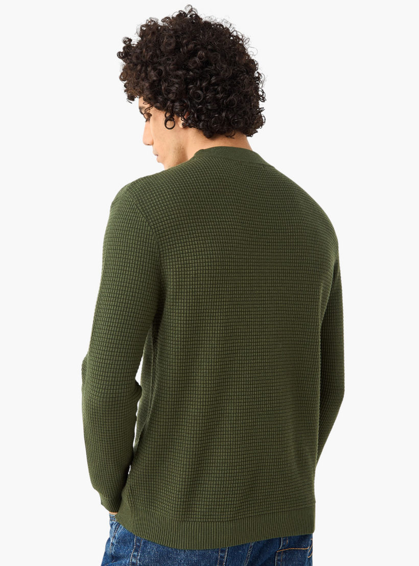 Men High Neck Textured Sweater-men-clothing-sweatersandpullovers-image-4