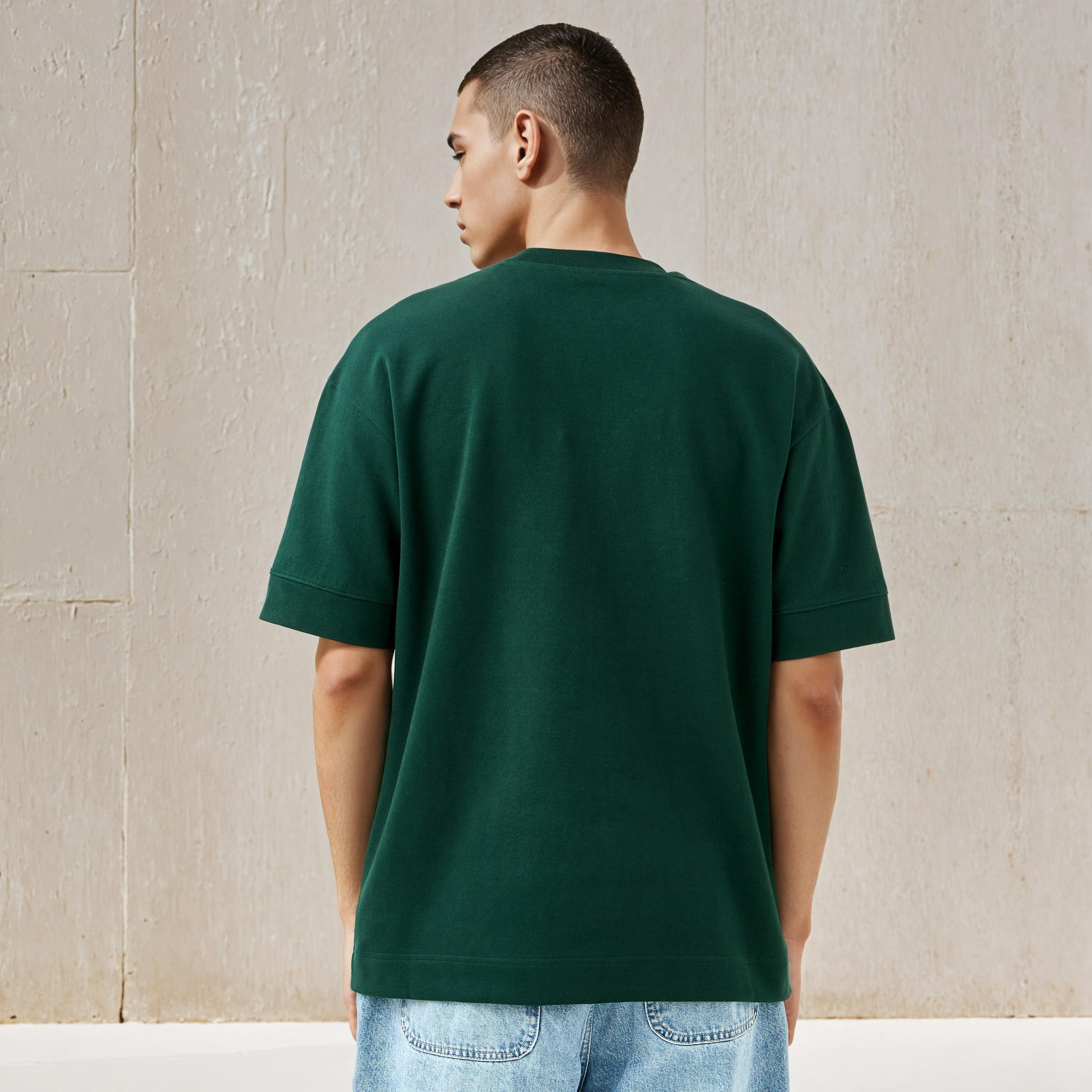 تيشيرت رجالي بأكمام قصيرة وياقة ضيقة-men-clothing-tshirtsandpolos-tshirts-image-3