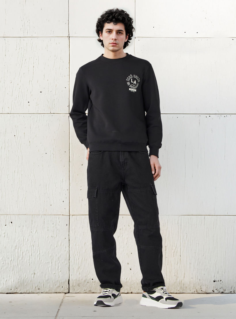 سويت شيرت بتصميم إنترلوك وطبعات للرجال من إيكو-men-winterwear-hoodiesandsweatshirts-image-4