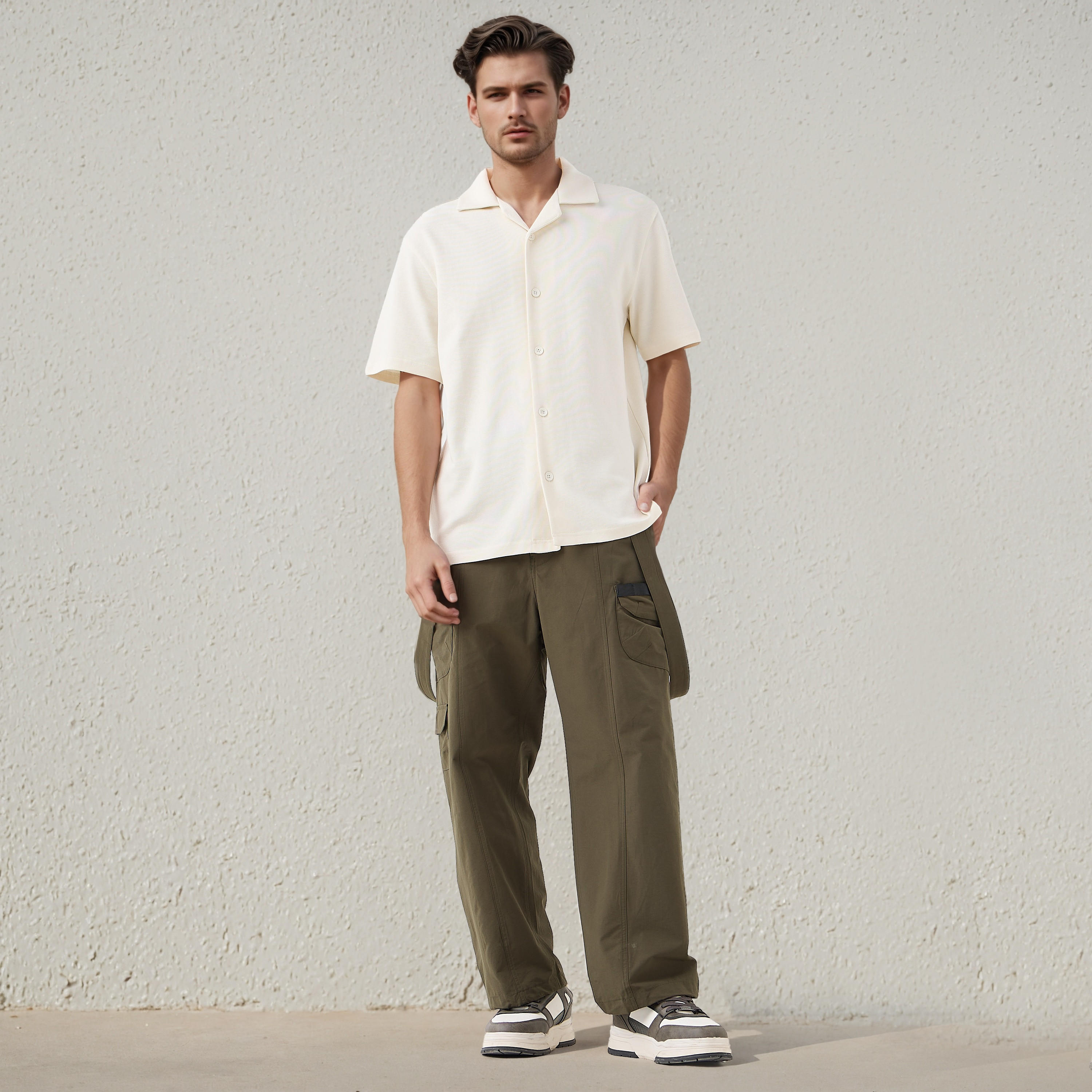 قميص بياقة كامب وتزيينات-men-clothing-shirts-image-2