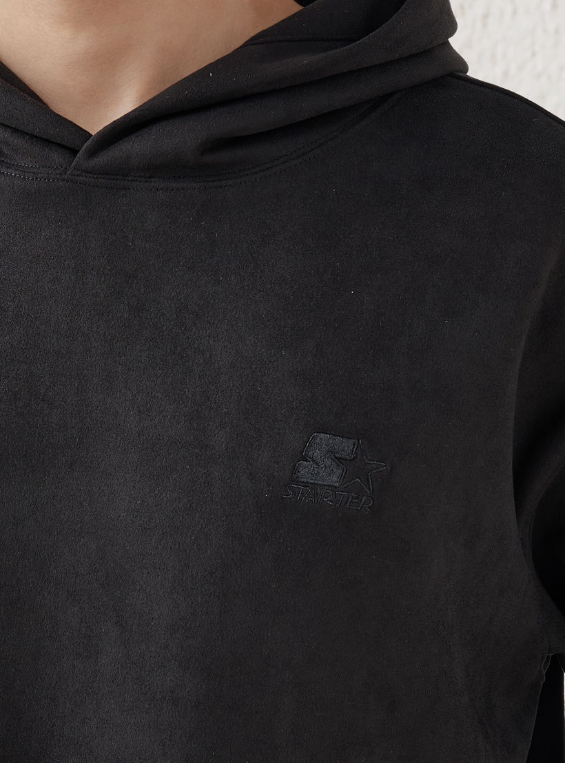 Starter Men Logo Print Polyester Blend Hoodie-men-winterwear-hoodiesandsweatshirts-image-5