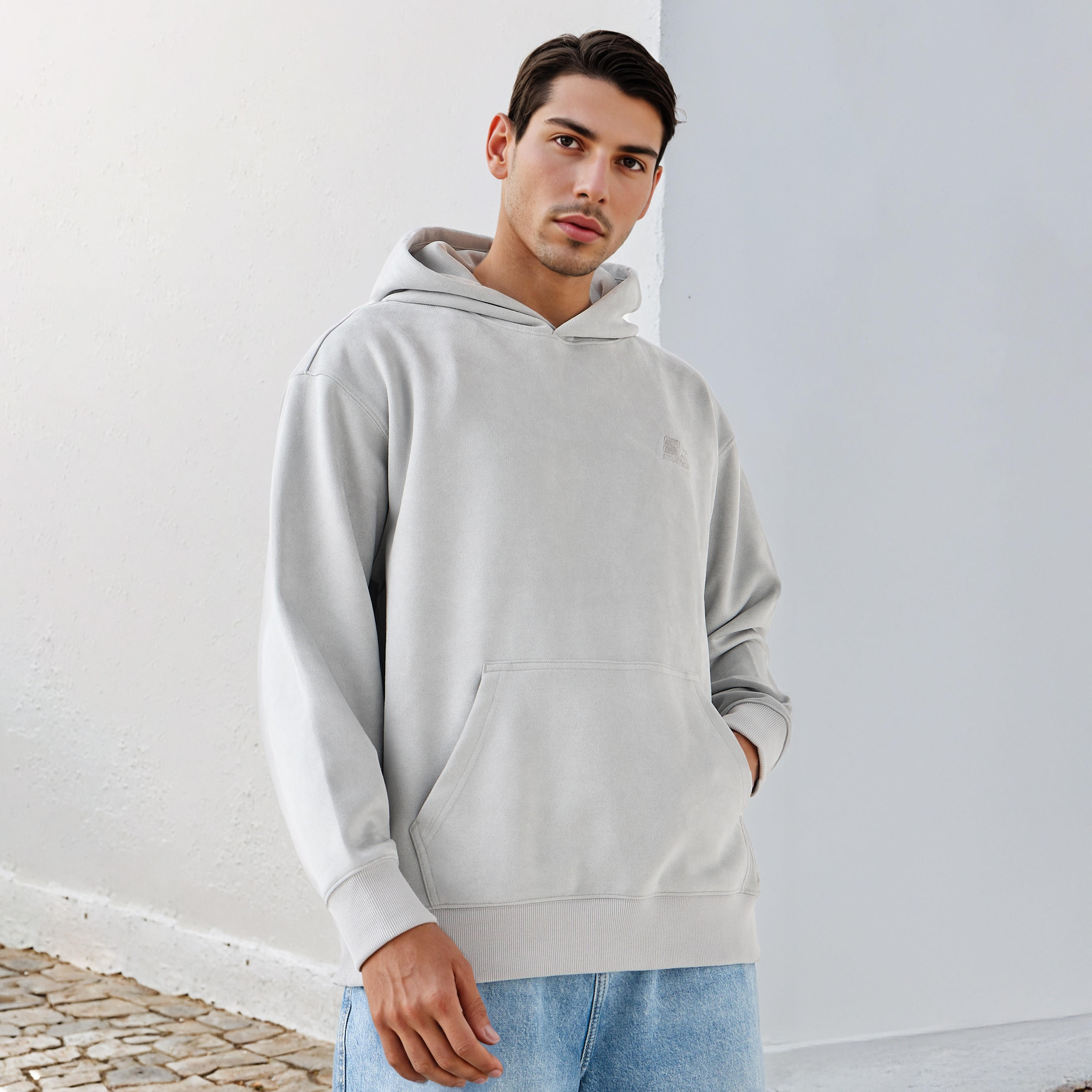 هودي مزيج البوليستر بطبعات شعار للرجال من ستارتر-men-winterwear-hoodiesandsweatshirts-image-1