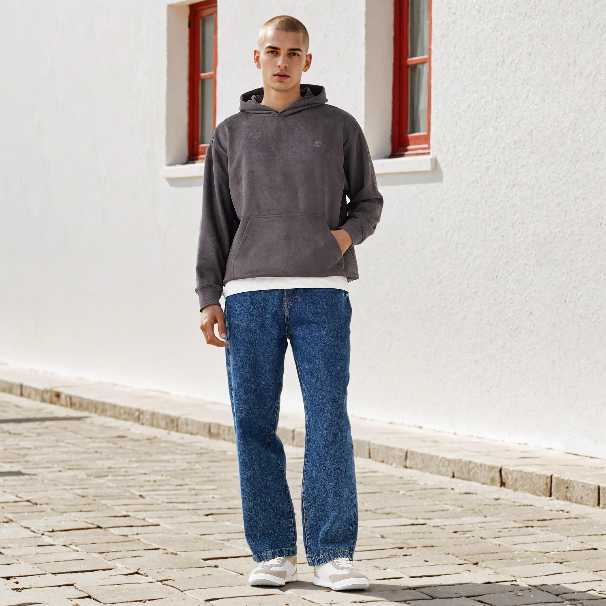 Starter Men Logo Print Polyester Blend Hoodie-men-winterwear-hoodiesandsweatshirts-image-2