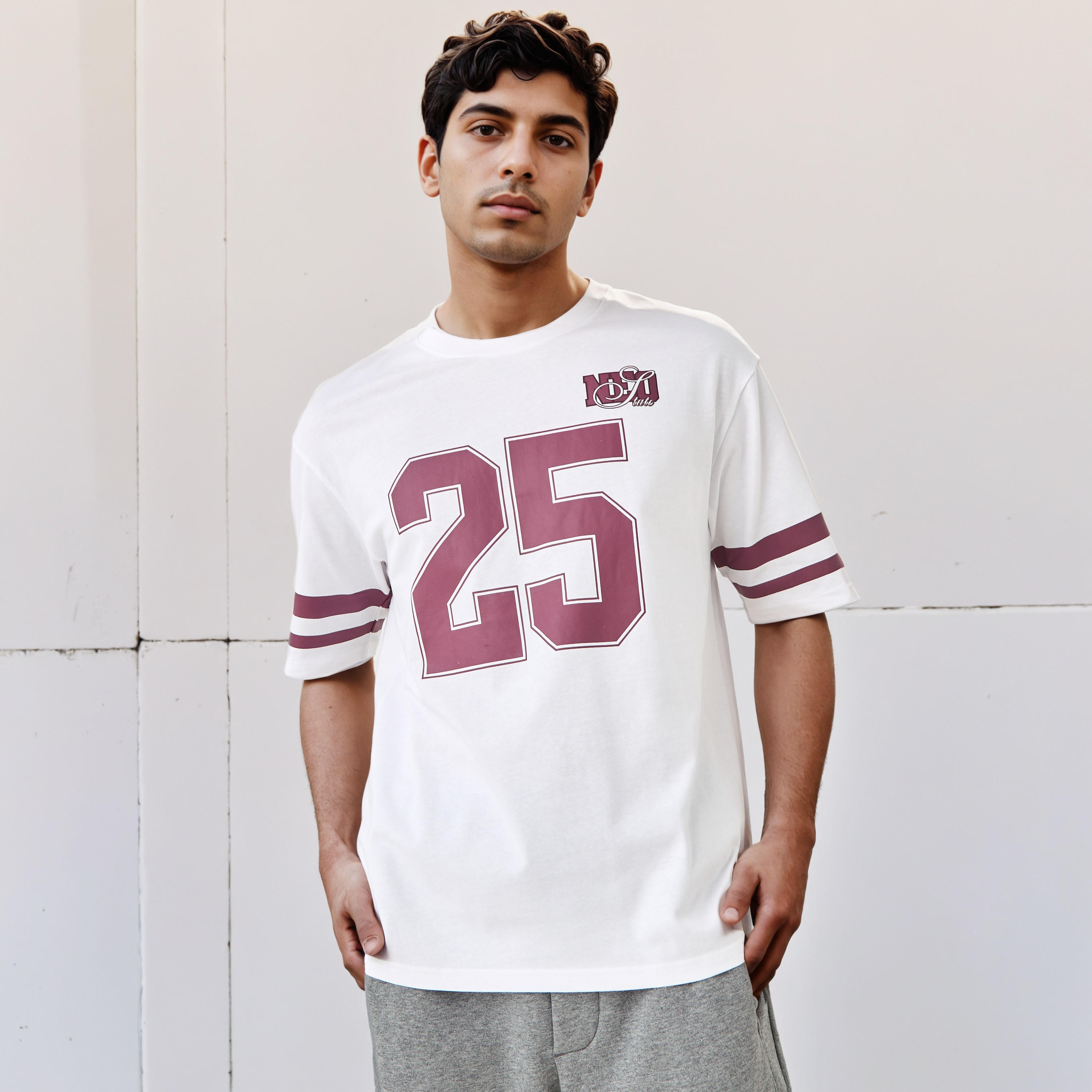 Men Relaxed Fit Crew Neck Short Sleeves Varsity Print T-shirt-men-clothing-tshirtsandpolos-tshirts-image-1