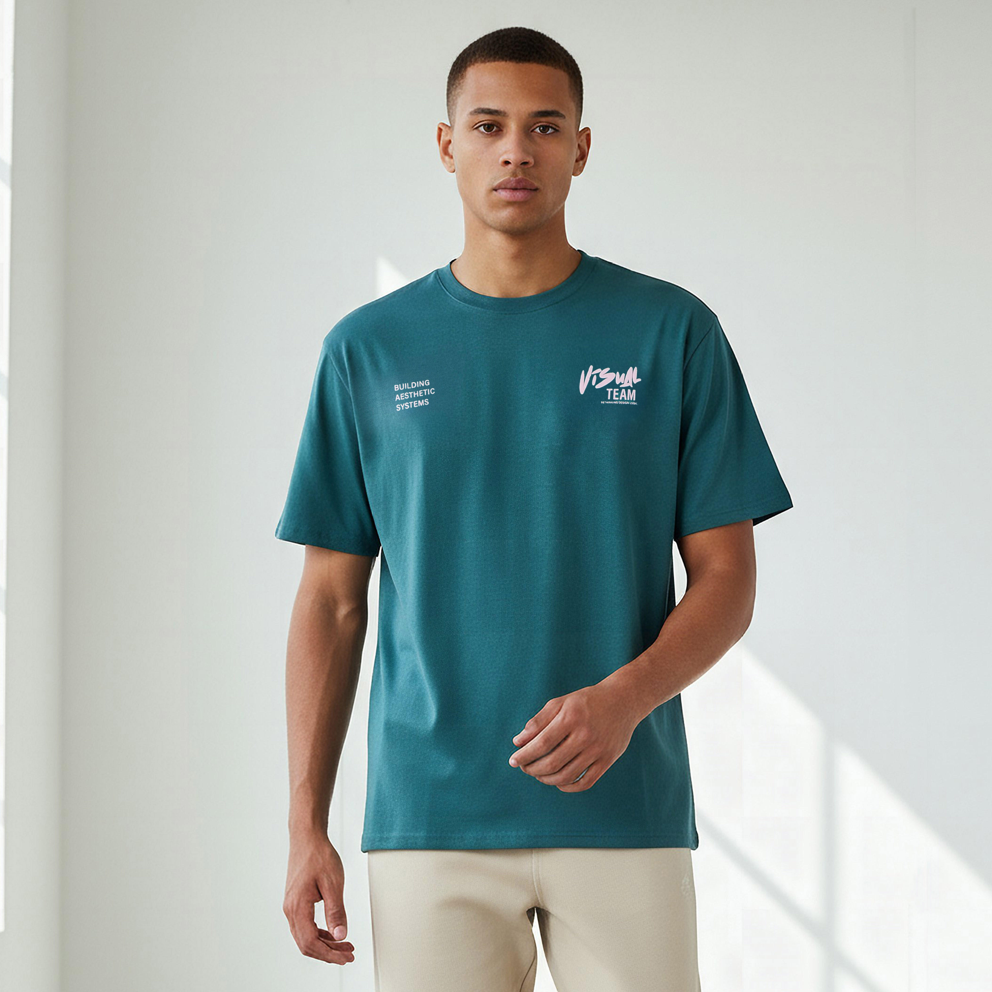 Men Regular Fit Crew Neck Short Sleeves Typographic Print T-shirt-men-clothing-tshirtsandpolos-tshirts-image-1
