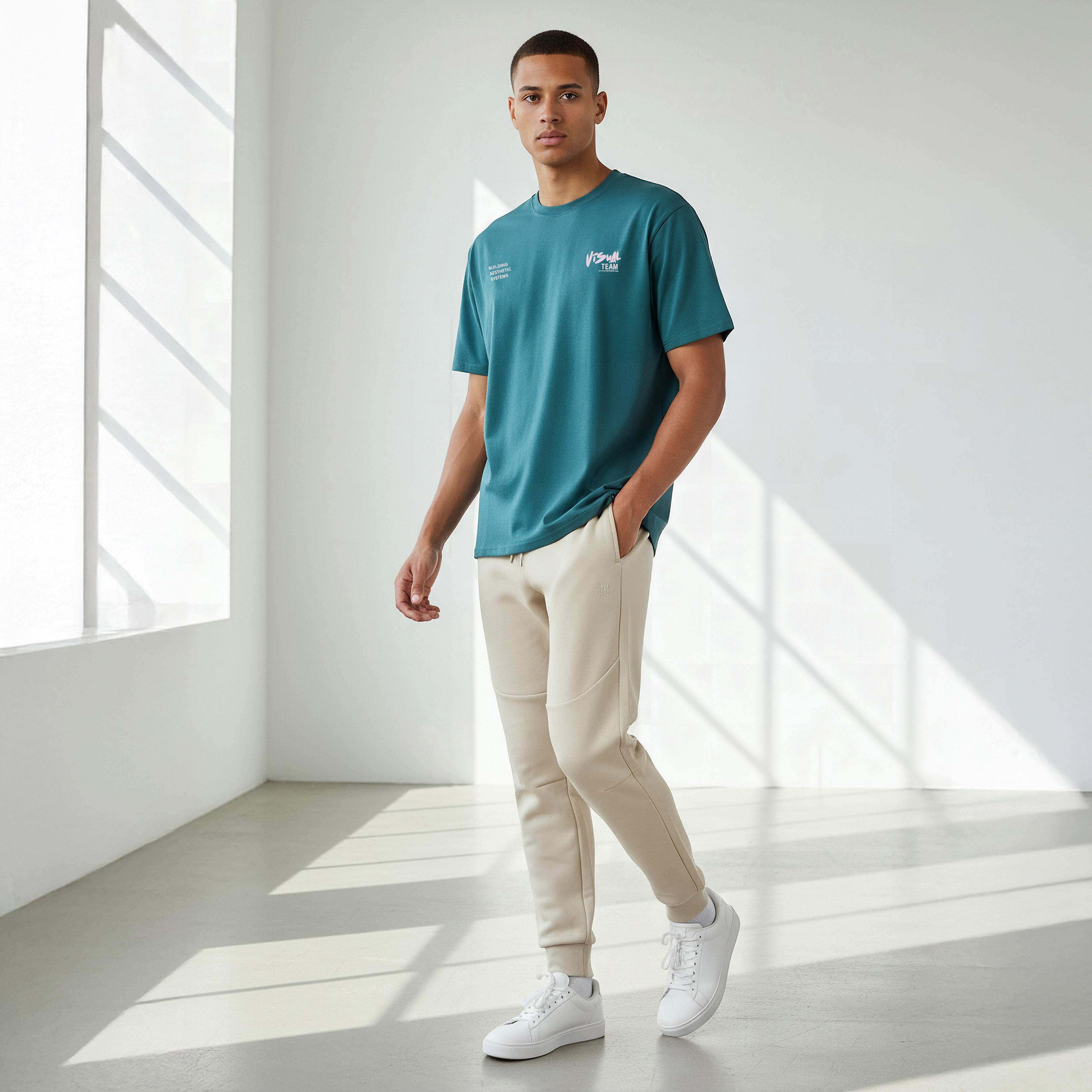 Men Regular Fit Crew Neck Short Sleeves Typographic Print T-shirt-men-clothing-tshirtsandpolos-tshirts-image-2