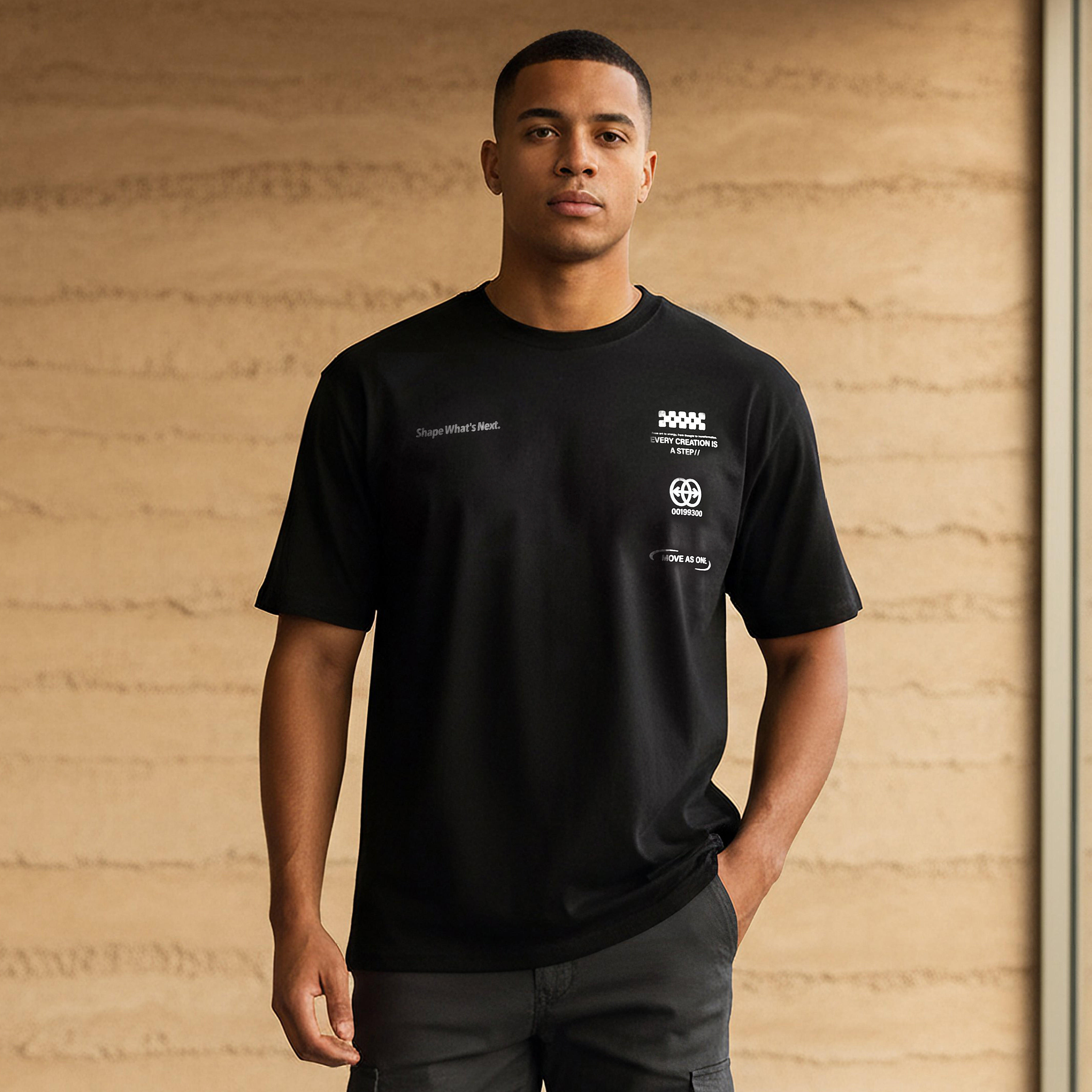 Men Regular Fit Crew Neck Short Sleeves Printed T-shirt-men-clothing-tshirtsandpolos-tshirts-image-1