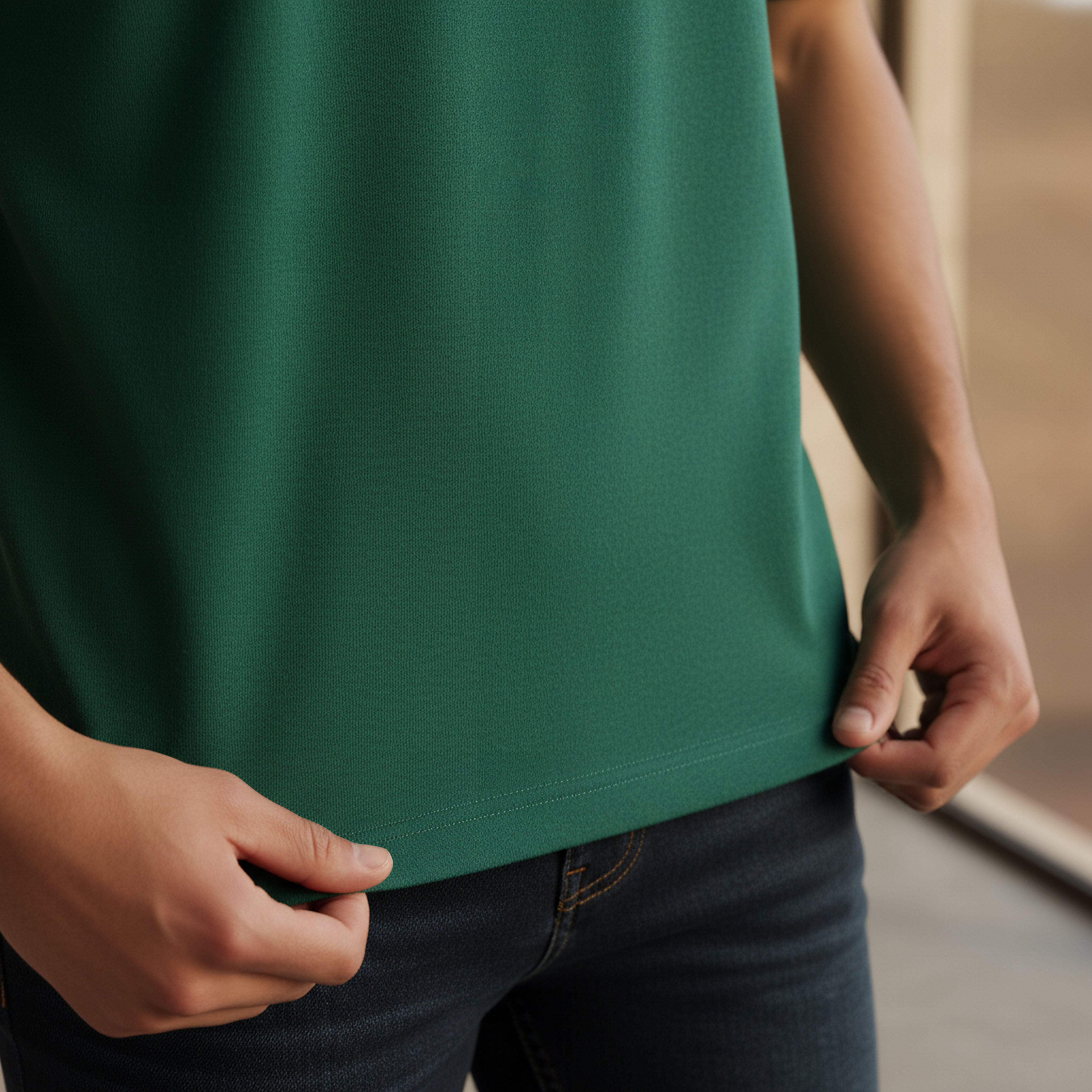 تيشيرت بياقة ضيقة وقصّة عادية وأكمام قصيرة وطبعات للرجال-men-clothing-tshirtsandpolos-tshirts-image-4