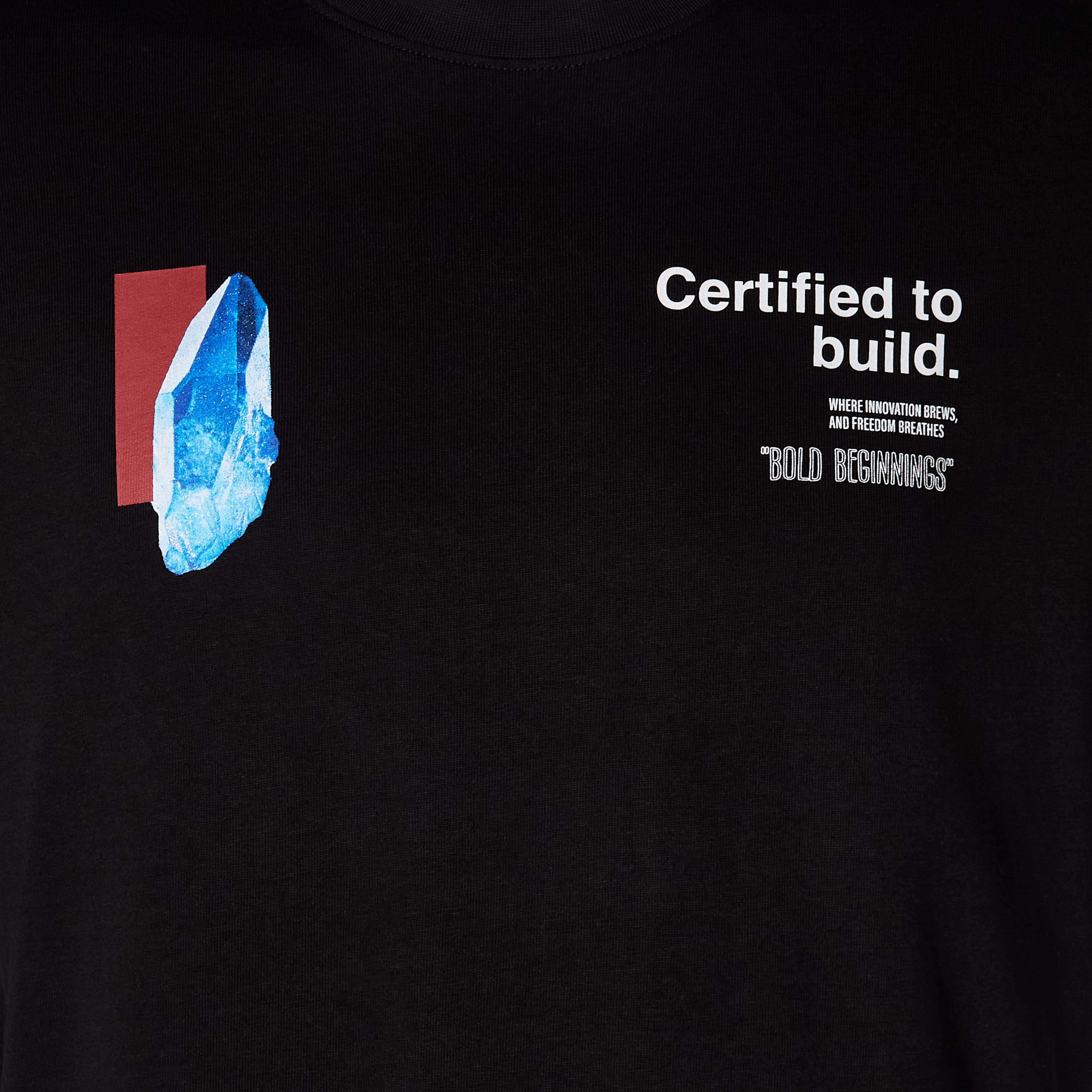 تيشيرت بطبعات وقصة عادية وياقة ضيقة وأكمام قصيرة للرجال-men-clothing-tshirtsandpolos-tshirts-image-4