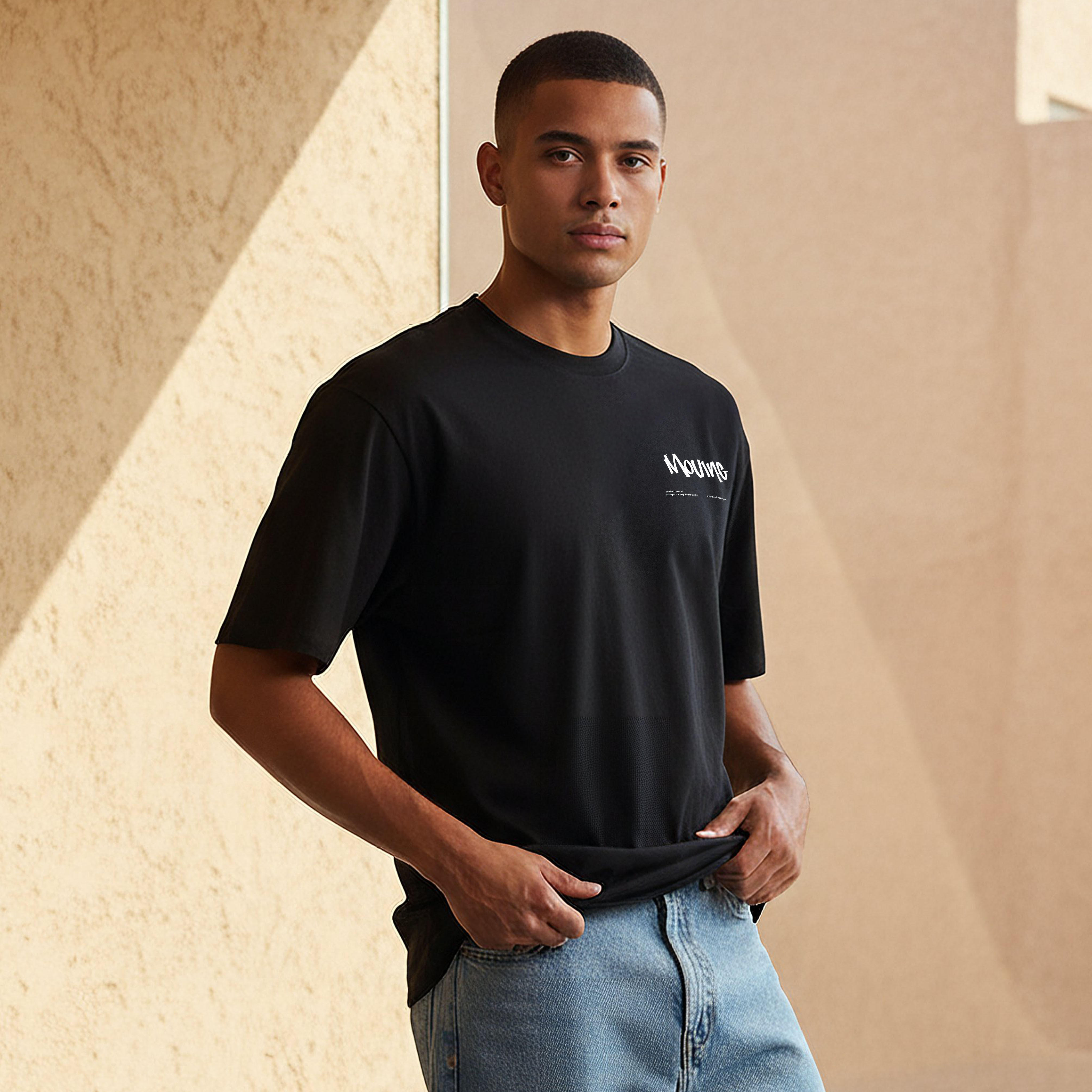 Men Regular Fit Crew Neck Short Sleeves Printed T-shirt-men-clothing-tshirtsandpolos-tshirts-image-1