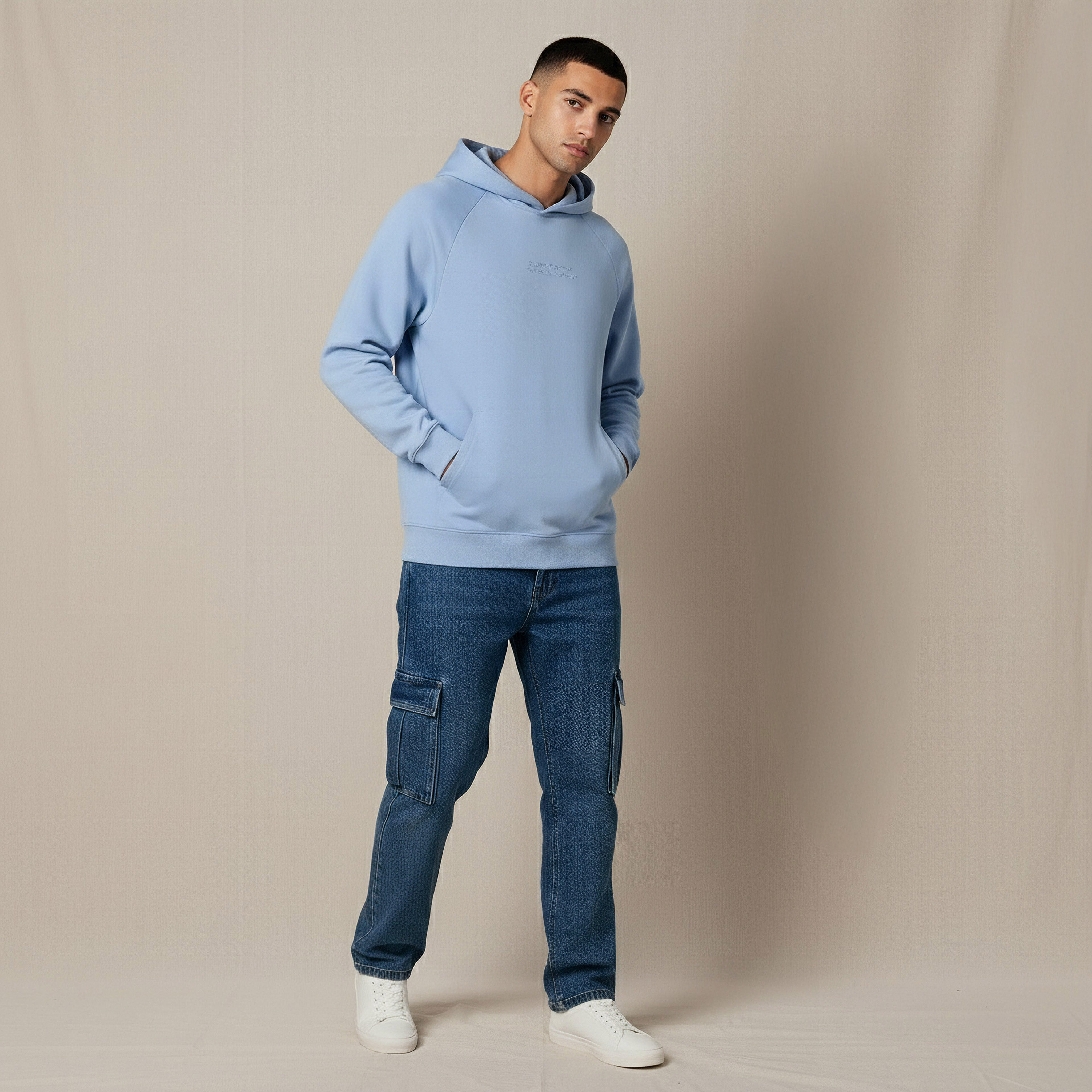 Men Tonal Print Hoodie-men-winterwear-hoodiesandsweatshirts-image-2