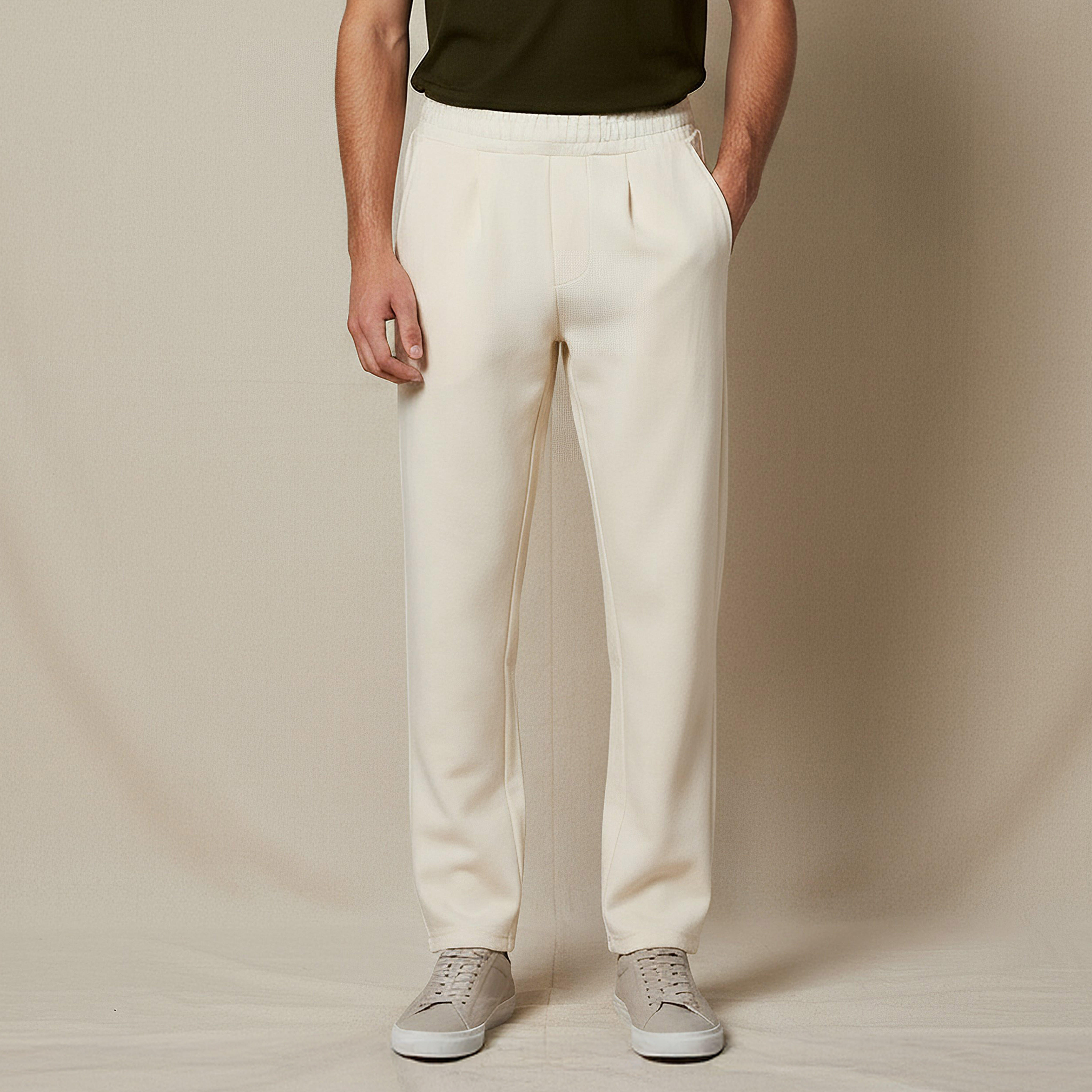 Men Straight Fit Track Pants with Pockets-men-clothing-bottoms-joggers-image-1