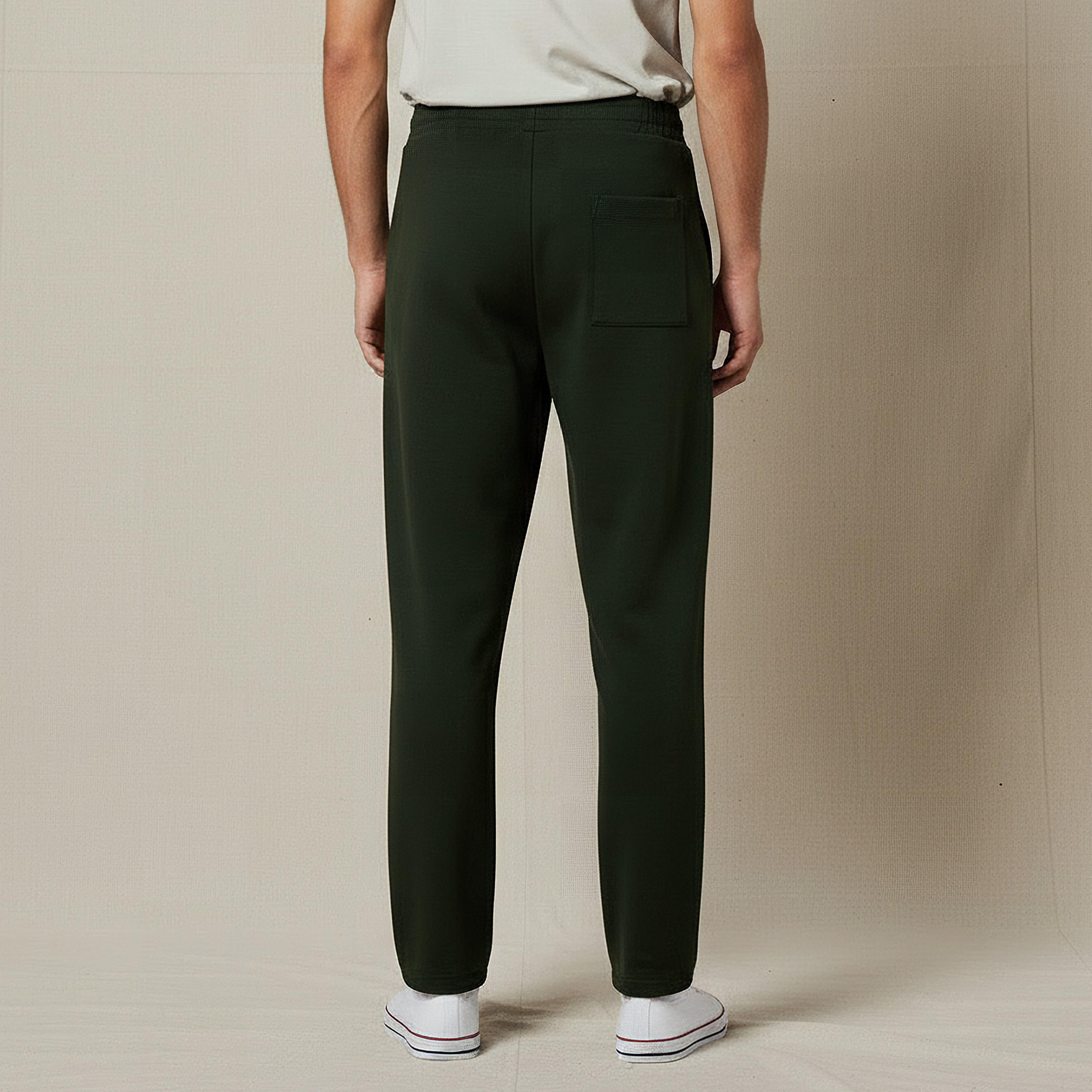 Men Straight Fit Track Pants with Pockets-men-clothing-bottoms-joggers-image-3