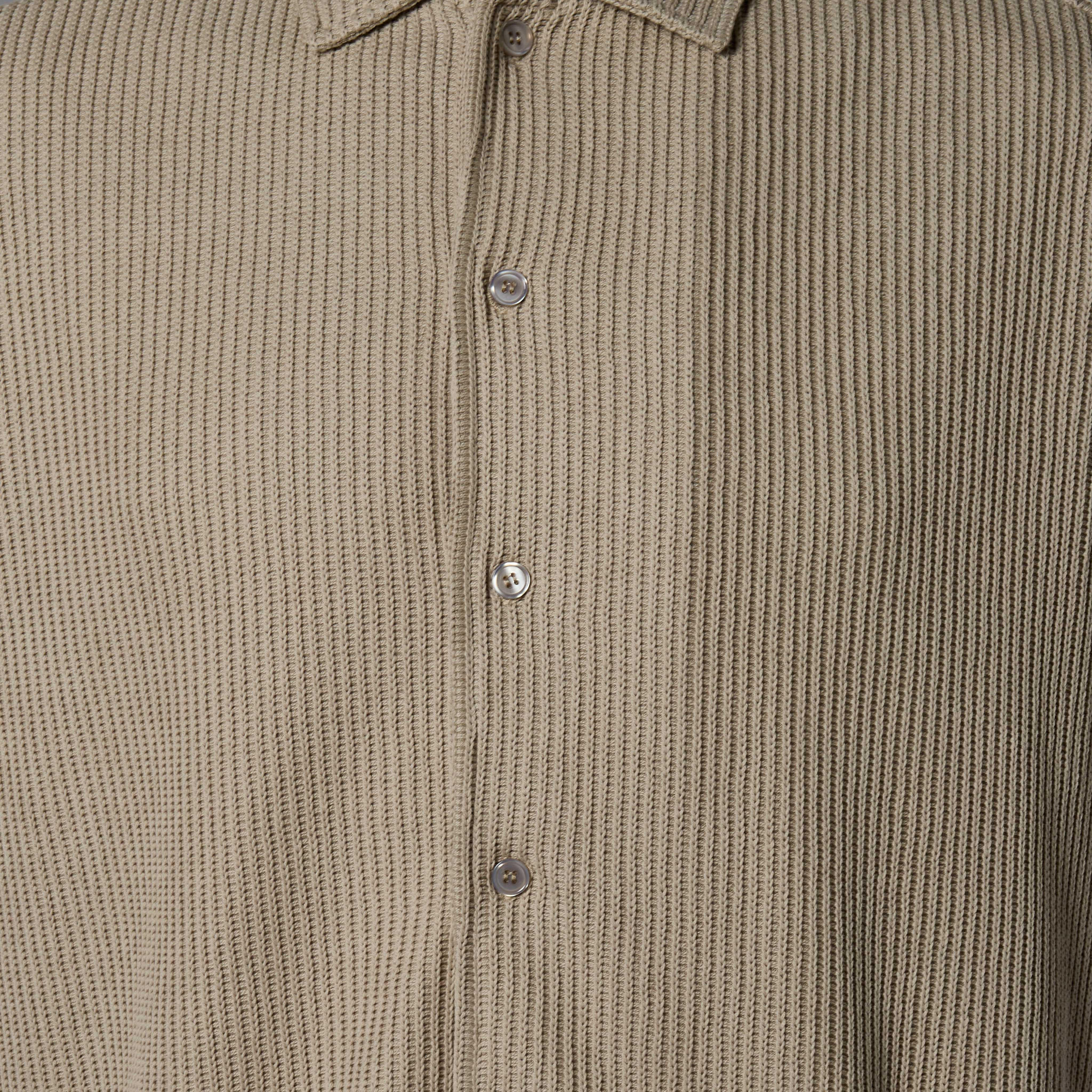 قميص رجالي بارز الملمس بقصة عادية وأكمام قصيرة وياقة ضيقة-men-clothing-tshirtsandpolos-tshirts-image-4