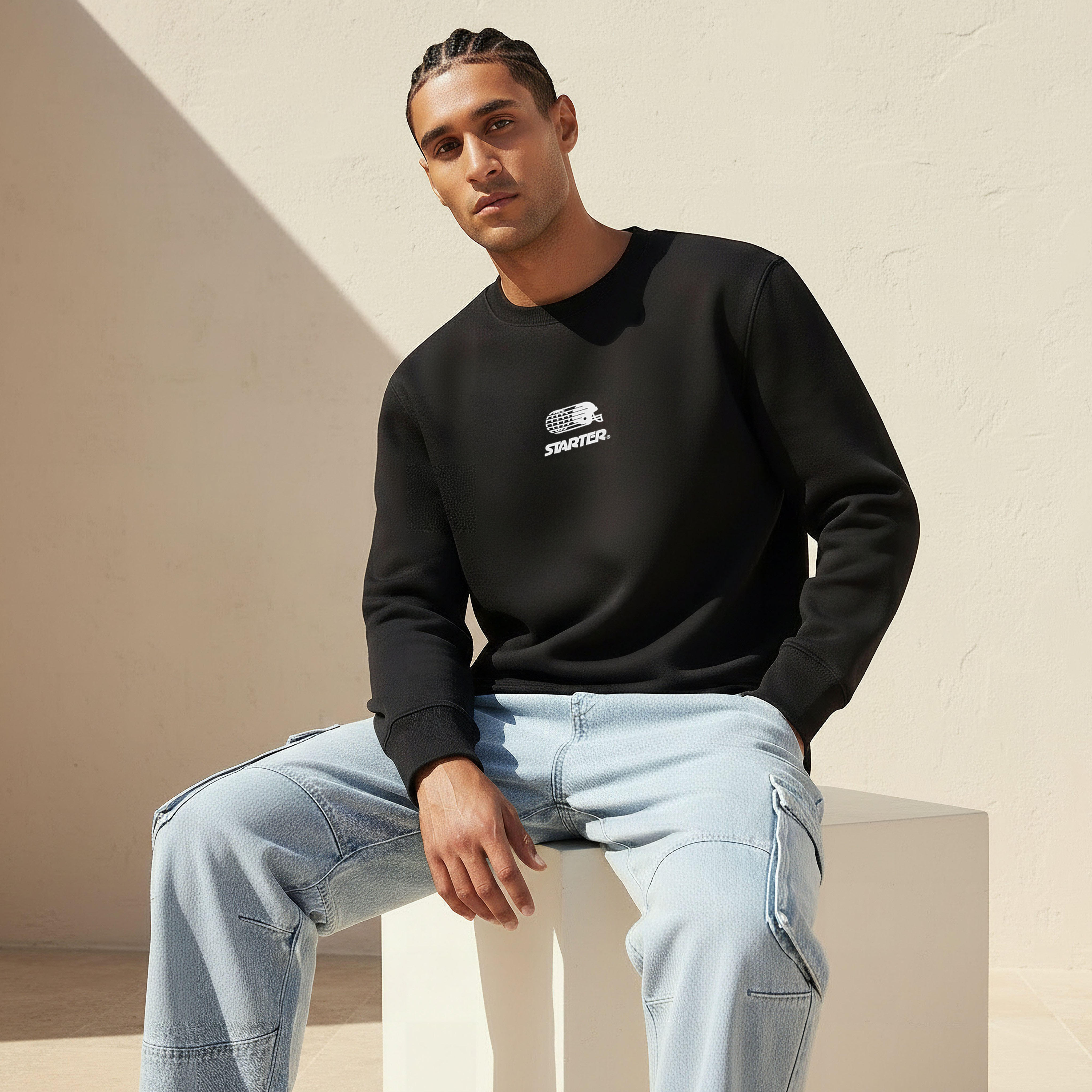 سويت شيرت رجالي بطبعات شعار وقصة عادية من ستارتر-men-winterwear-hoodiesandsweatshirts-image-7