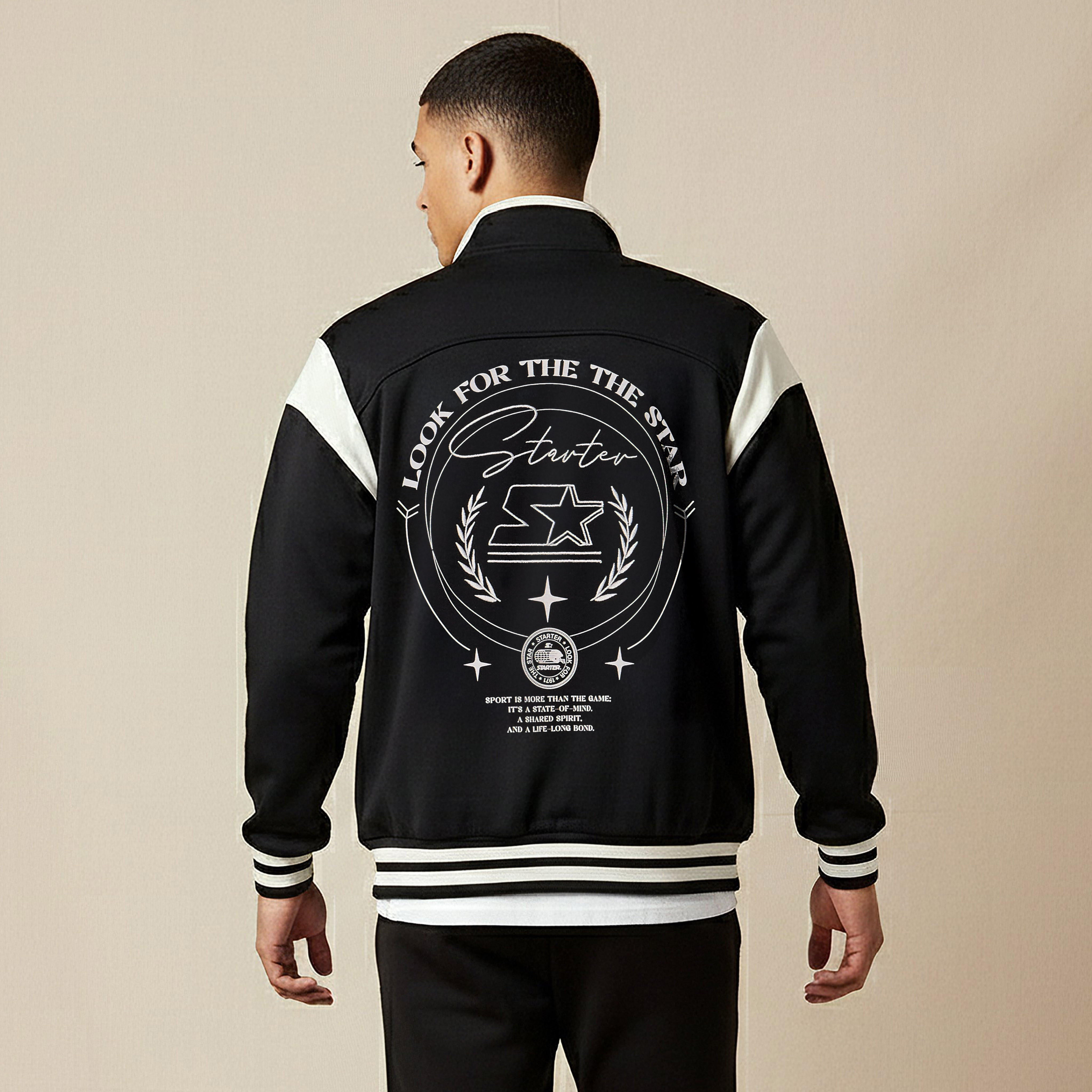 Starter Men Regular Fit Colourblock Varsity Jacket-men-clothing-jacketsandblazers-jackets-image-3