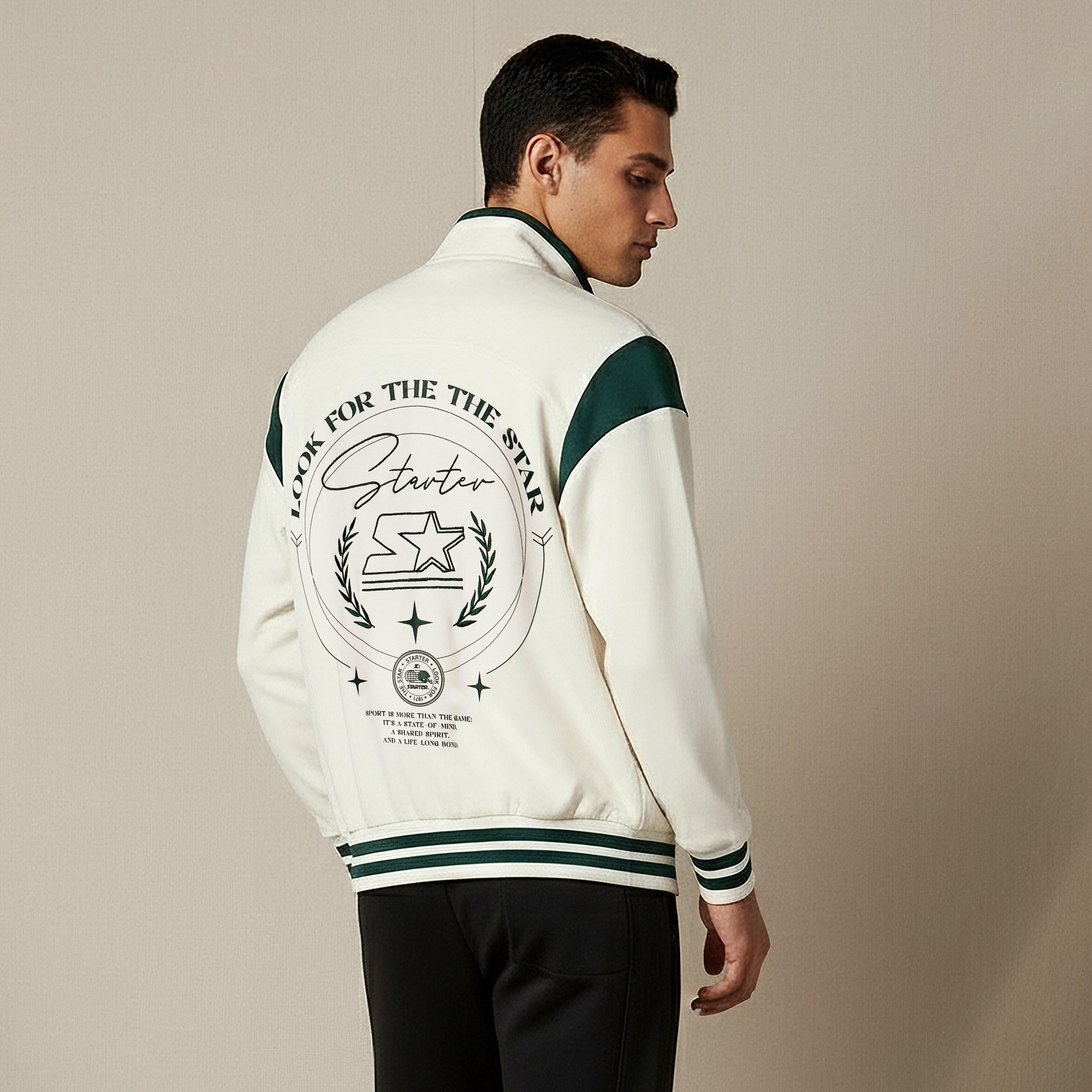 Starter Men Regular Fit Colourblock Varsity Jacket-men-clothing-jacketsandblazers-jackets-image-3