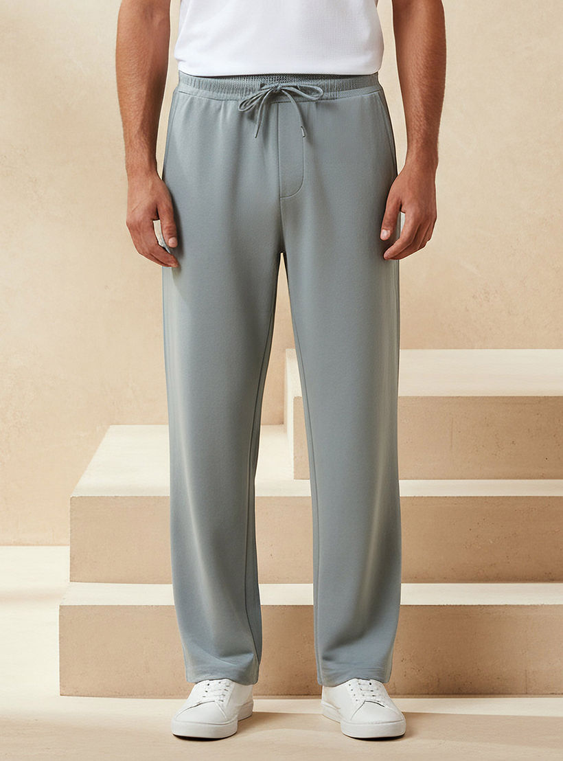 بنطلون رياضي بقصة مستقيمة وجيوب للرجال-men-clothing-bottoms-joggers-image-1