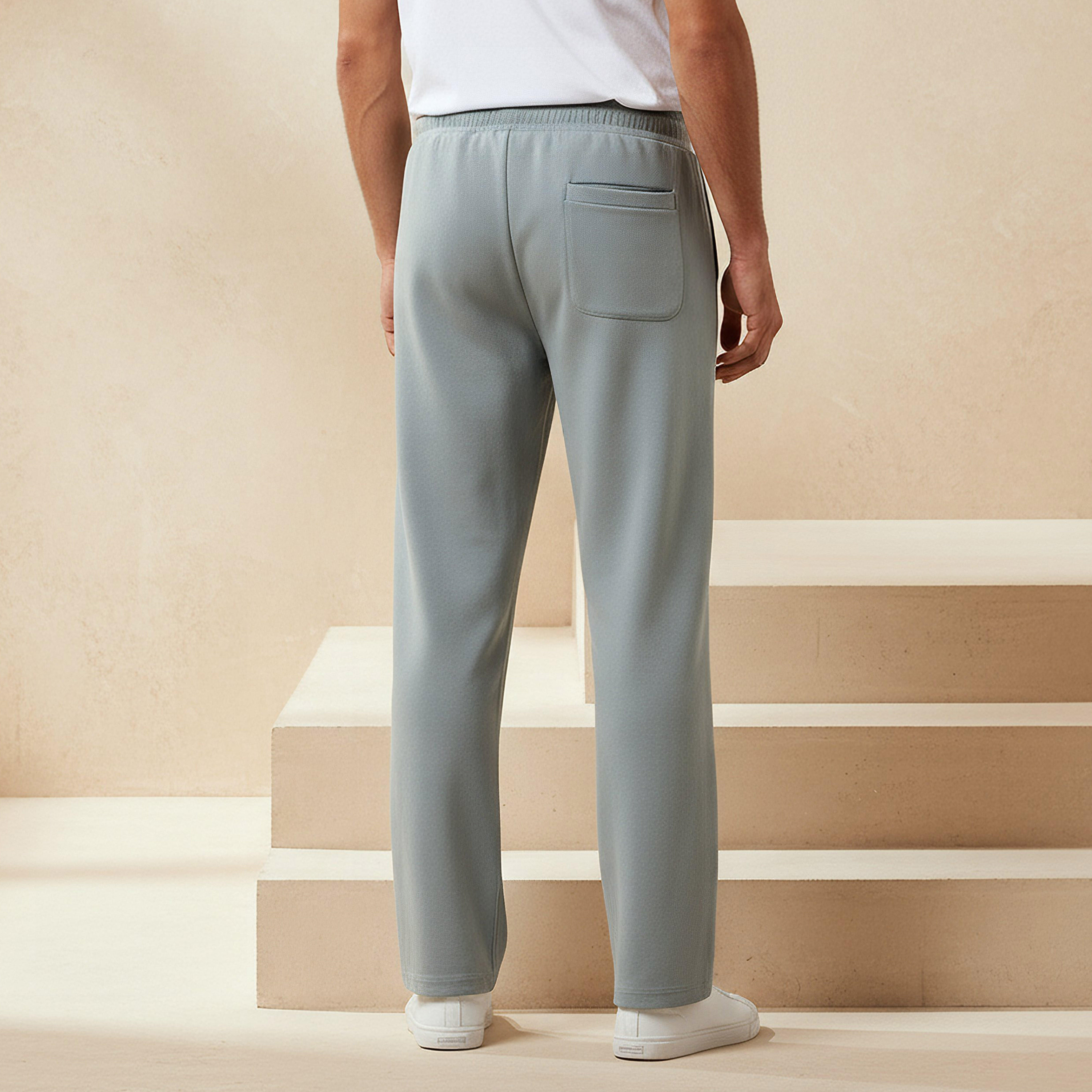 بنطلون رياضي بقصة مستقيمة وجيوب للرجال-men-clothing-bottoms-joggers-image-3