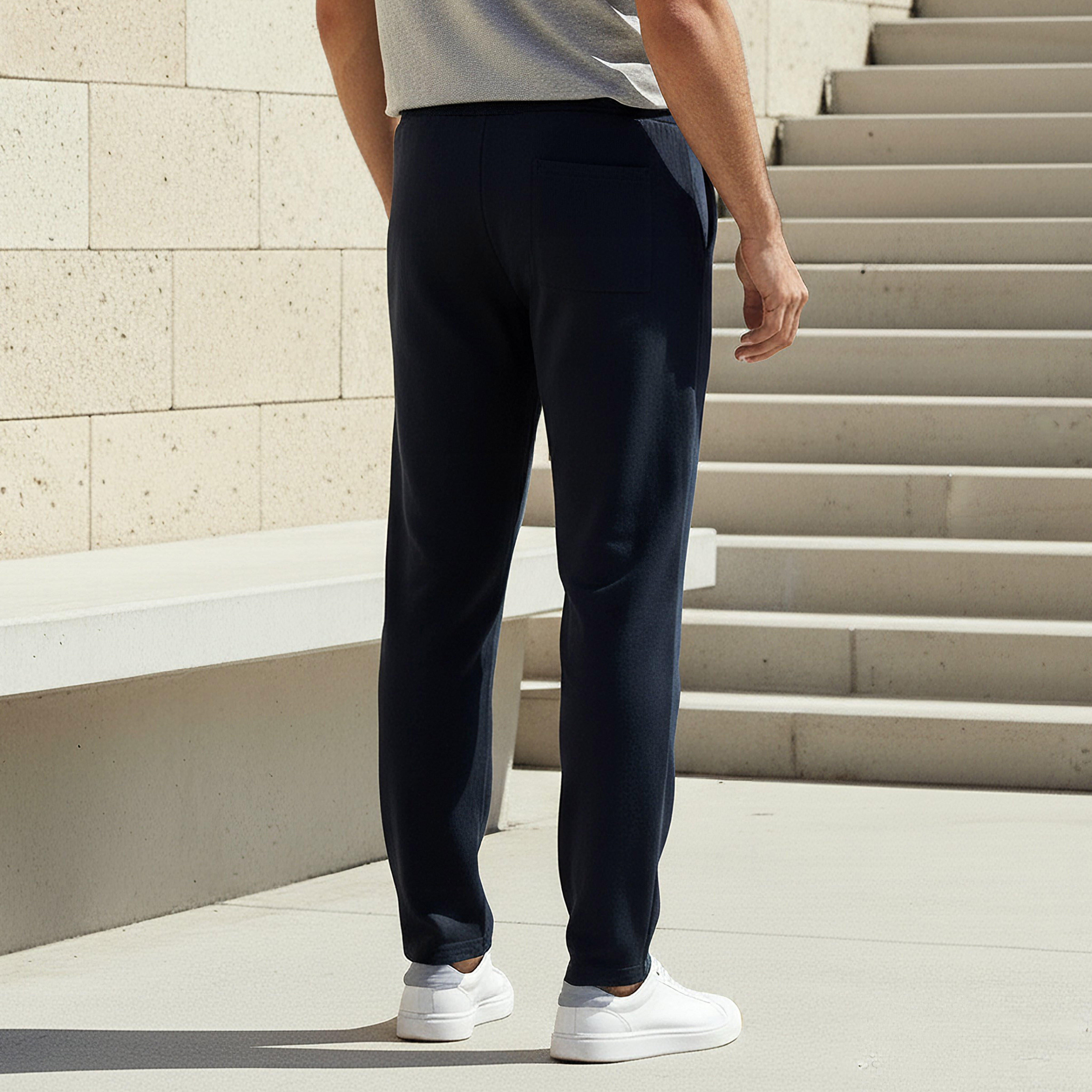 Men Regular Fit Joggers with Pockets-men-clothing-bottoms-joggers-image-3