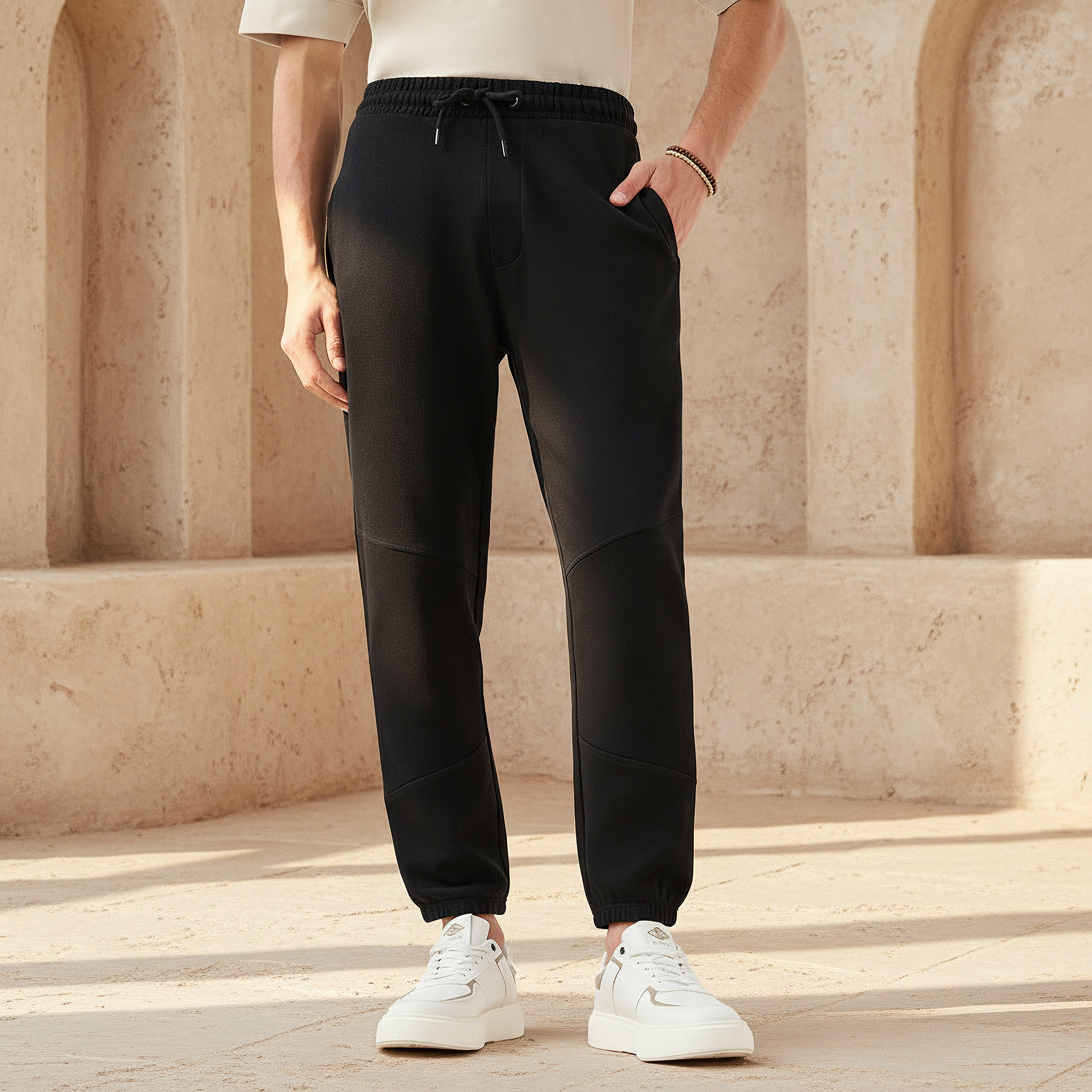 Men Relaxed Fit Joggers with Panel Detail-PROMO_SP_AE_2FOR99_110625-image-1