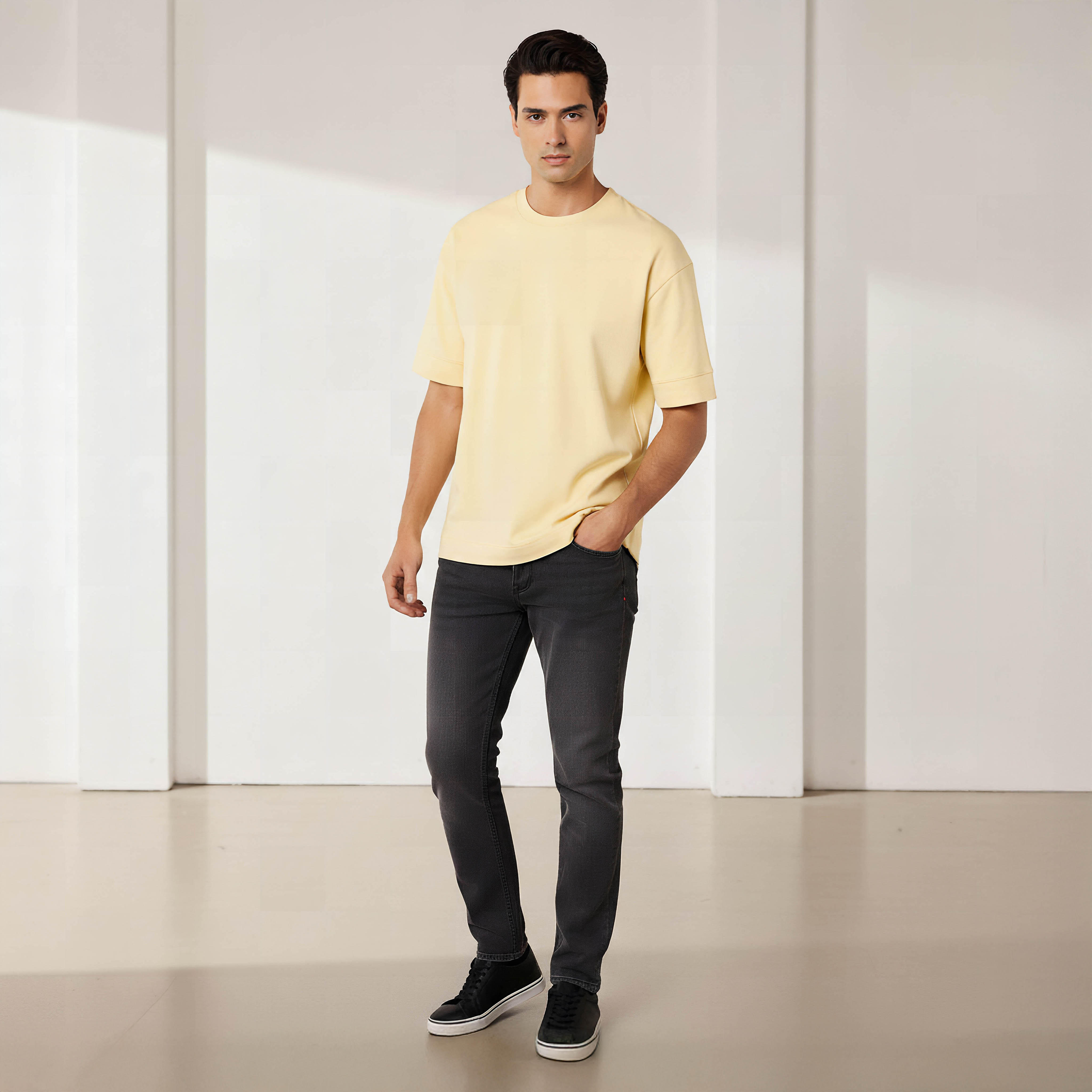 Men Crew Neck Short Sleeves Boxy T-shirt-men-clothing-tshirtsandpolos-tshirts-image-2