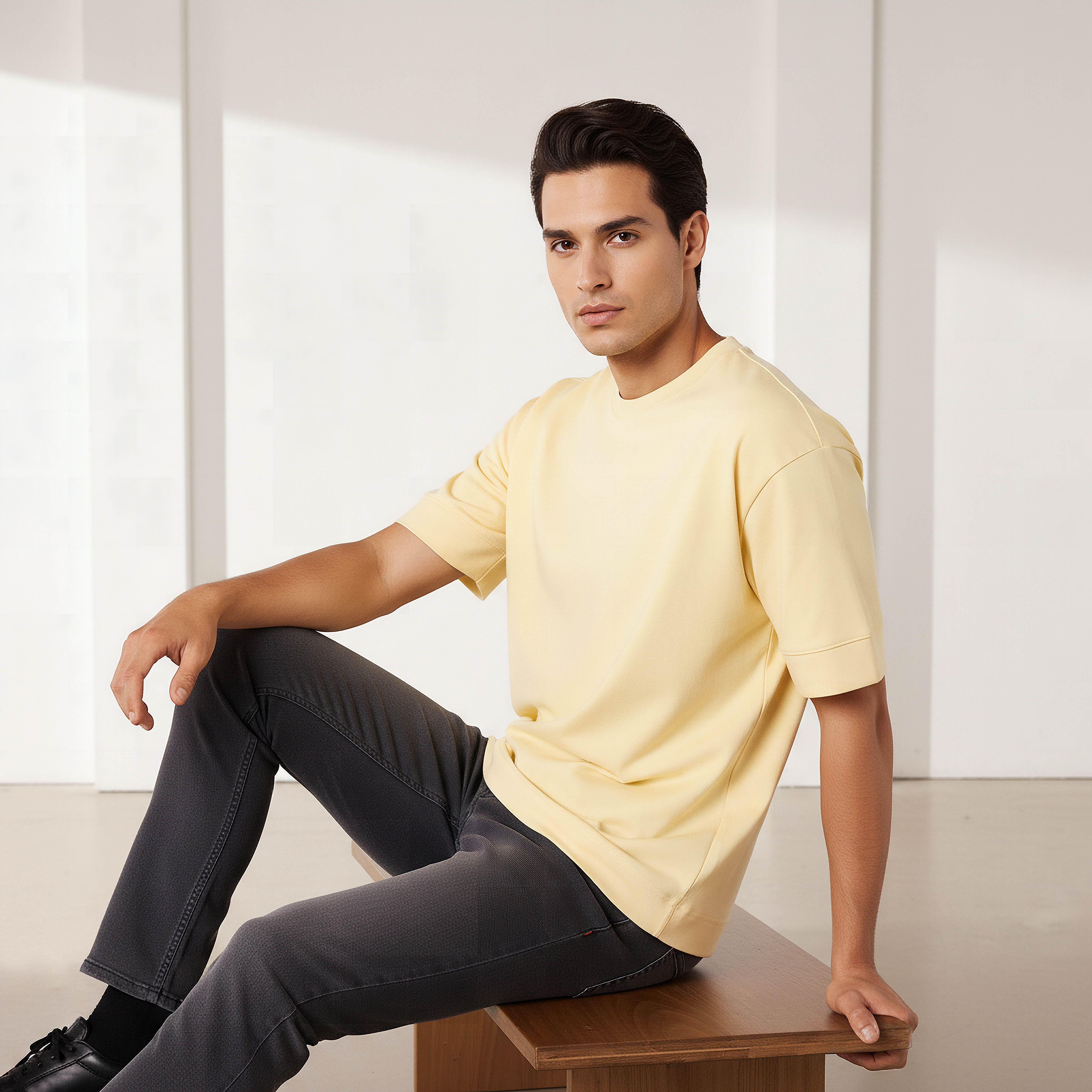 Men Crew Neck Short Sleeves Boxy T-shirt-men-clothing-tshirtsandpolos-tshirts-image-5