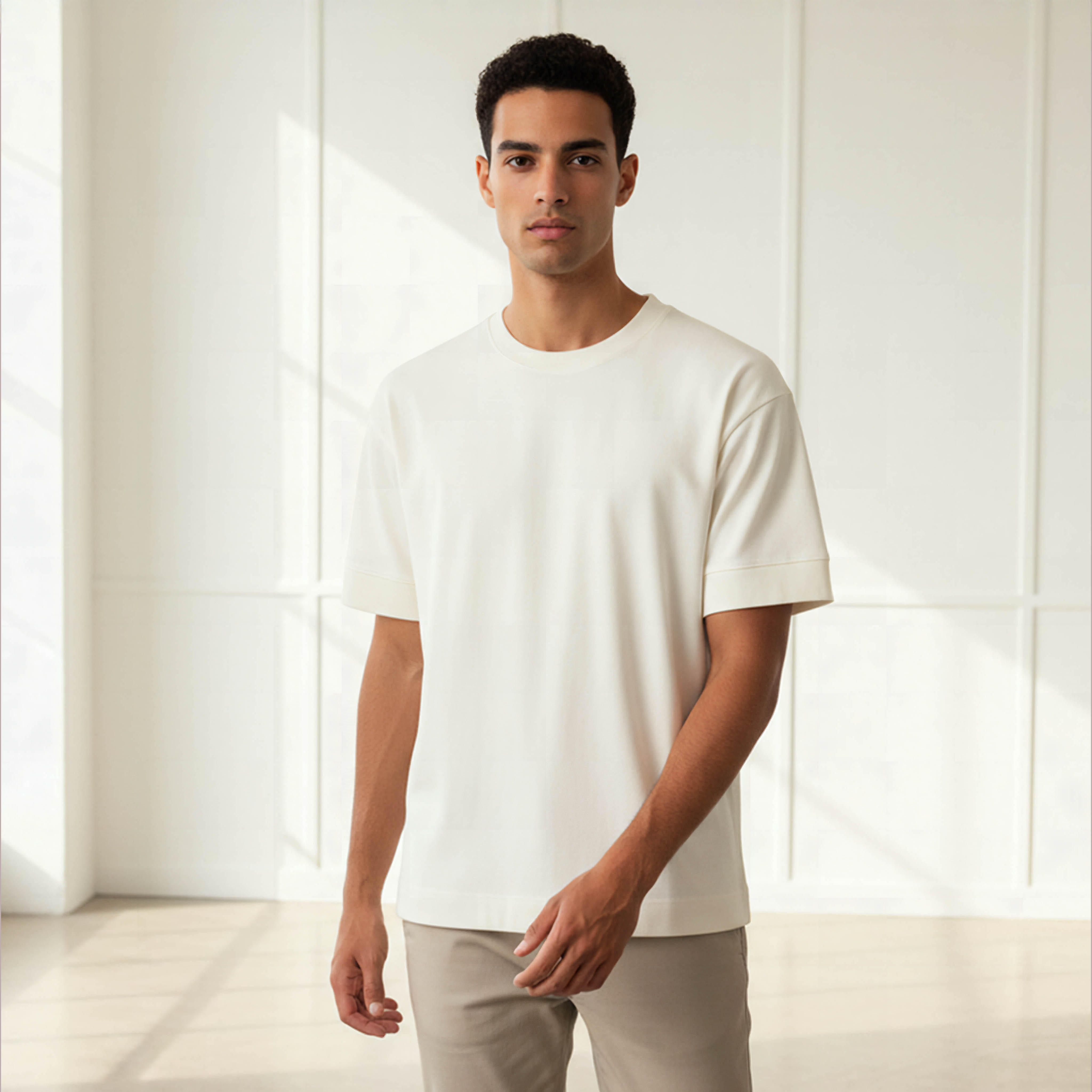 Men Crew Neck Short Sleeves Boxy T-shirt-men-clothing-tshirtsandpolos-tshirts-image-1