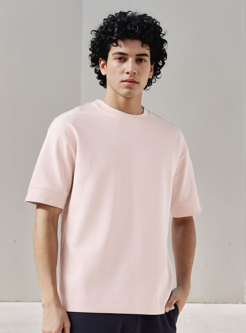 Men Crew Neck Short Sleeves Boxy T-shirt-men-clothing-tshirtsandpolos-tshirts-image-1