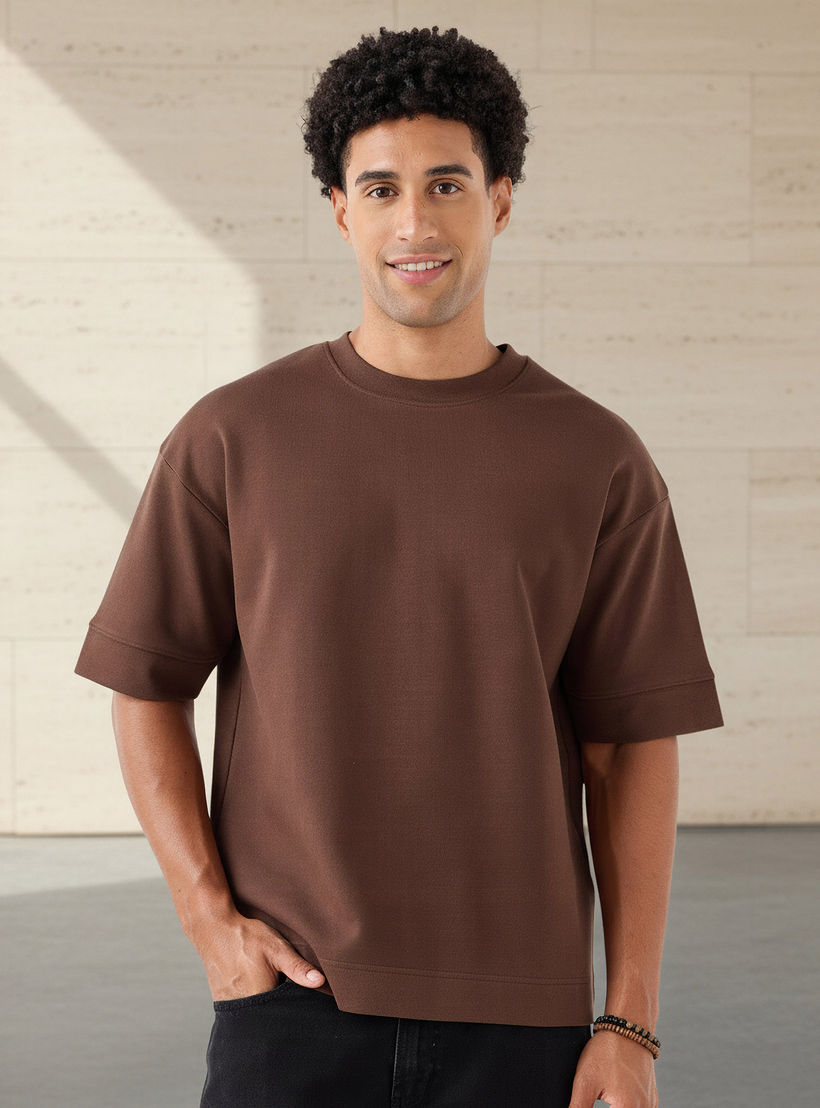Men Crew Neck Short Sleeves Boxy T-shirt-men-clothing-tshirtsandpolos-tshirts-image-1