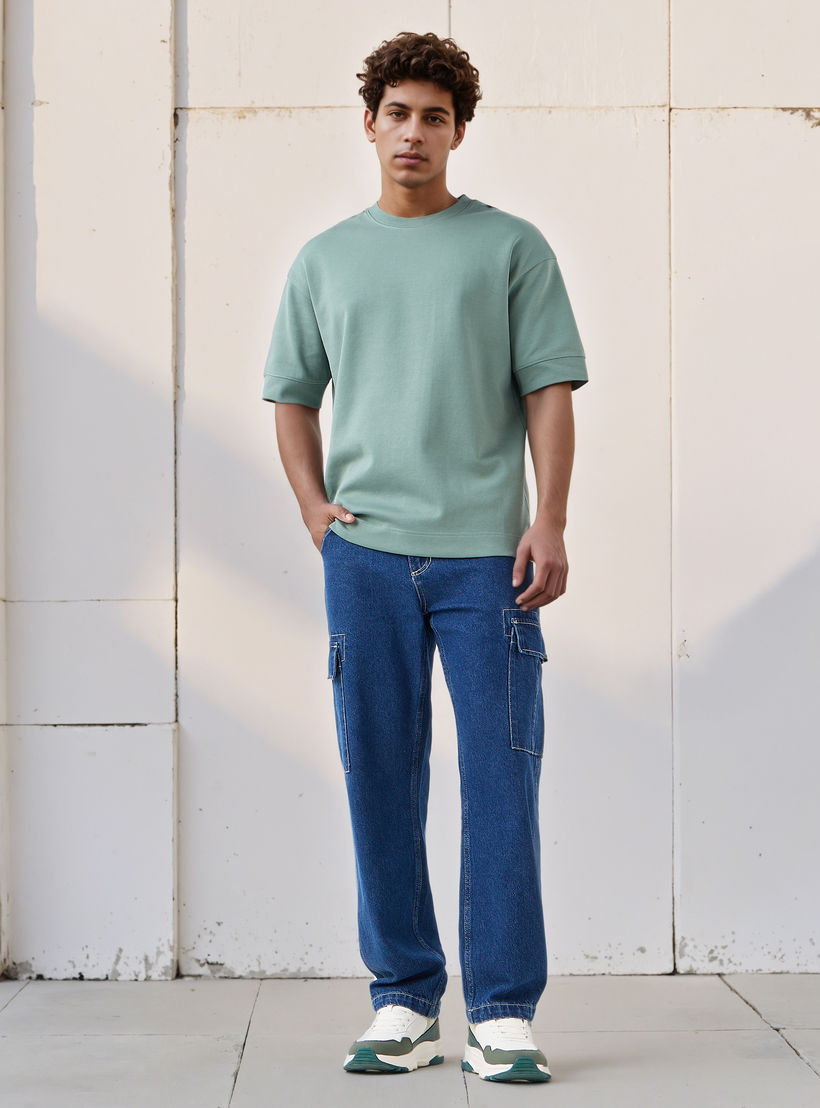 Men Crew Neck Short Sleeves Boxy T-shirt-men-clothing-tshirtsandpolos-tshirts-image-2