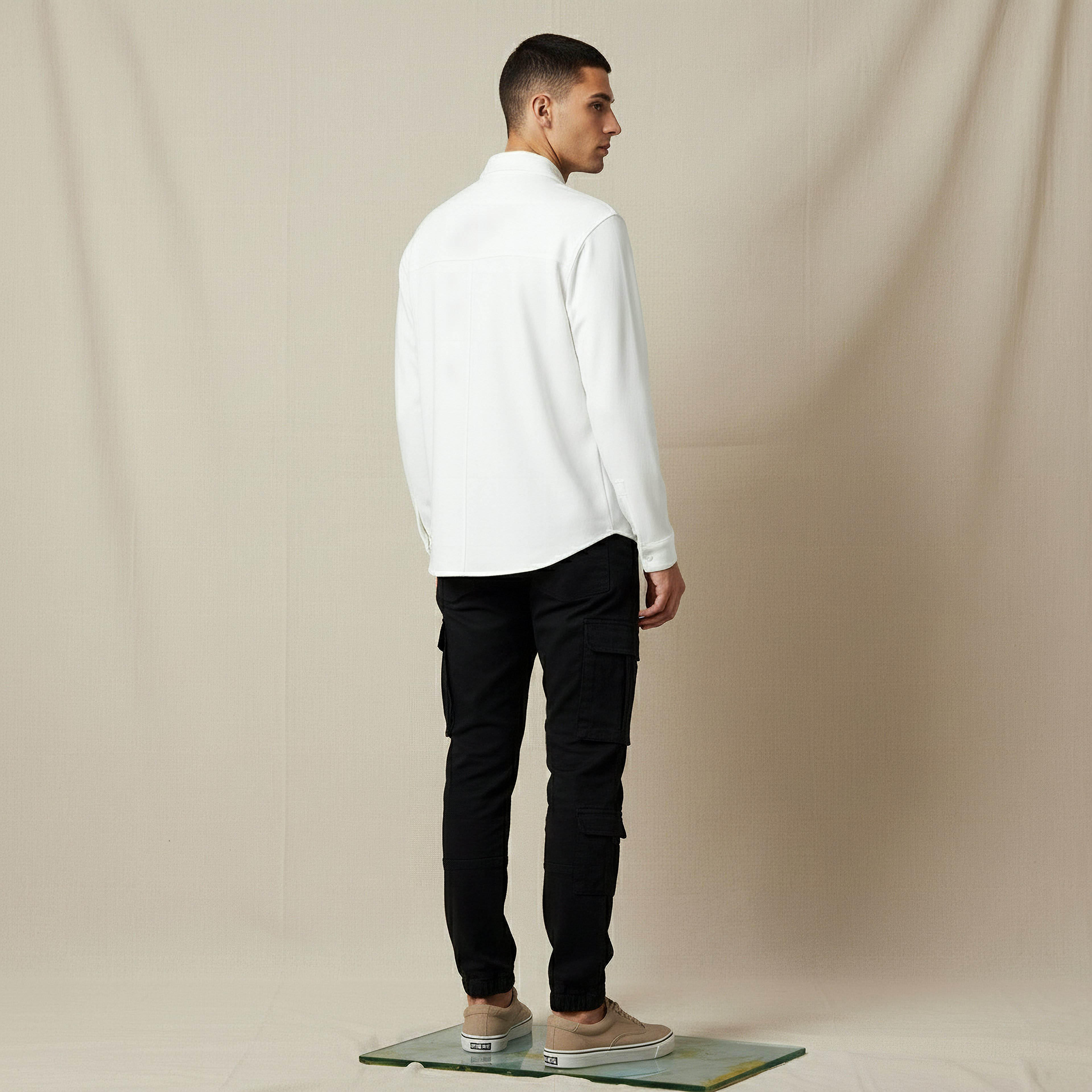Men Regular Fit Collared Long Sleeves Shirt-men-clothing-shirts-image-3