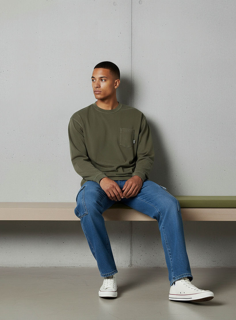 Men Regular Fit Crew Neck Long Sleeve Chest Pocket T-shirt-men-clothing-tshirtsandpolos-tshirts-image-7
