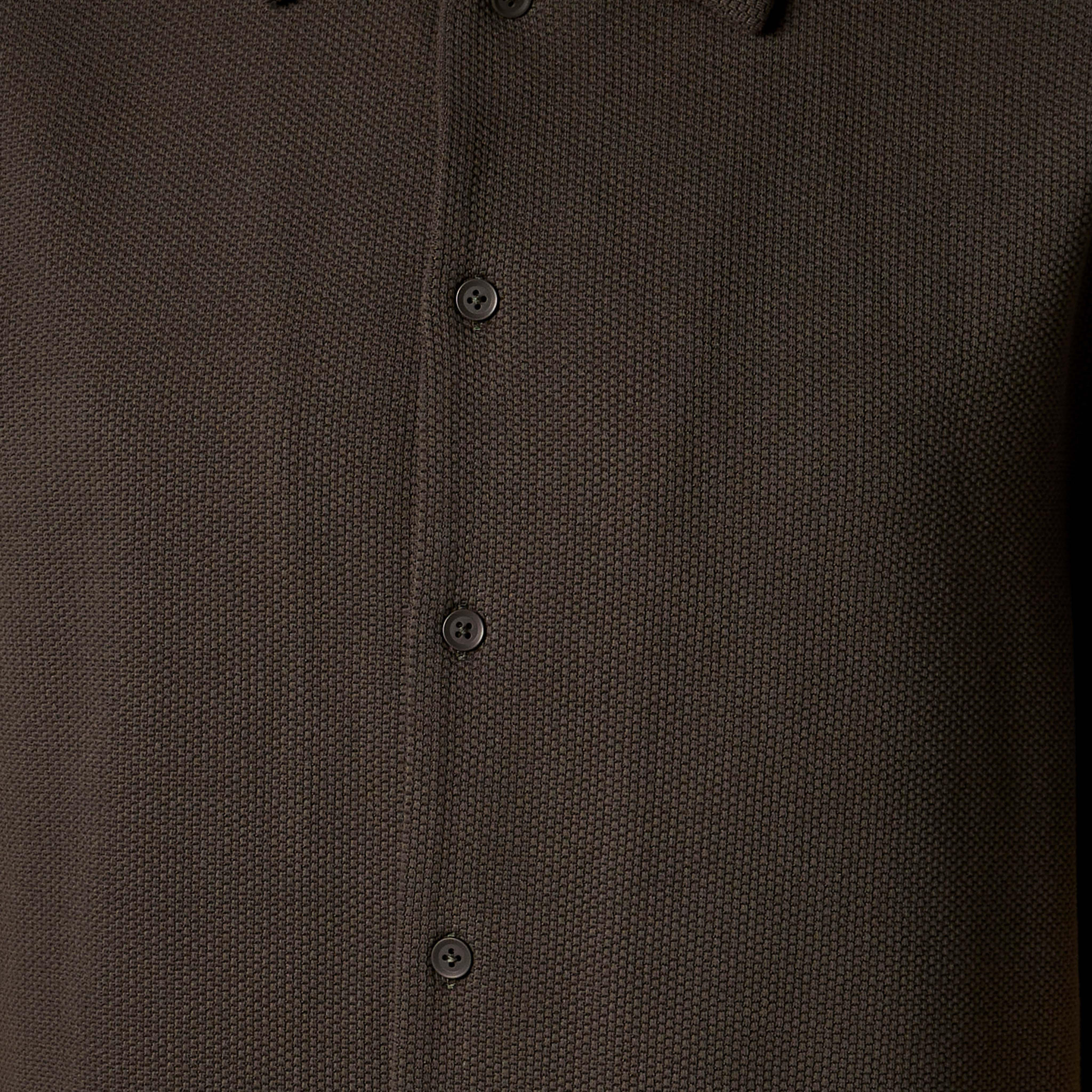قميص بقصّة عادية وياقة عادية وأكمام قصيرة ونسيج وافل بارز الملمس للرجال-men-clothing-shirts-image-4